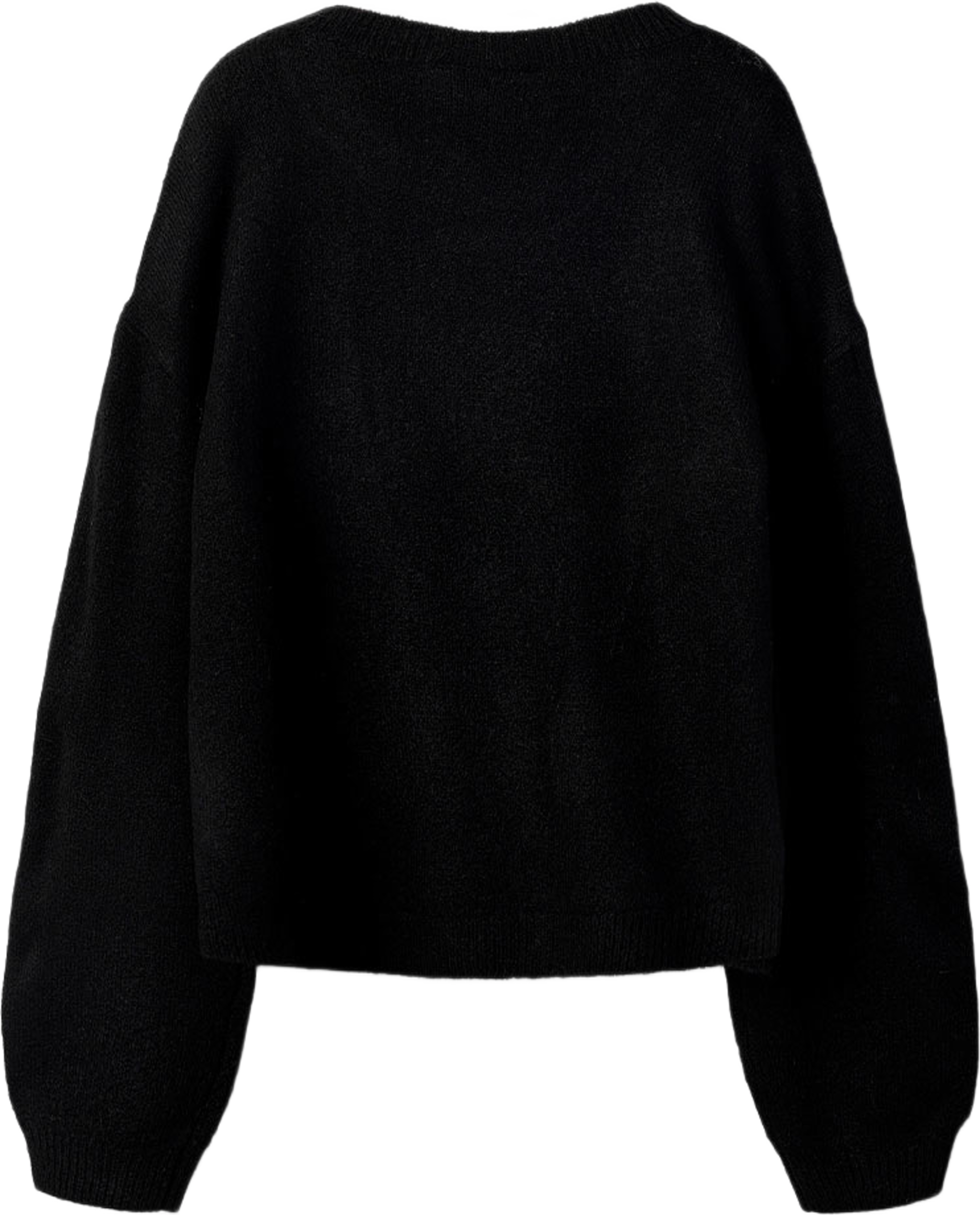 Nkfogusse Knit, från Name It, i färgen Black Hearts In Birch. Klicka för att öppna bilden i stort format