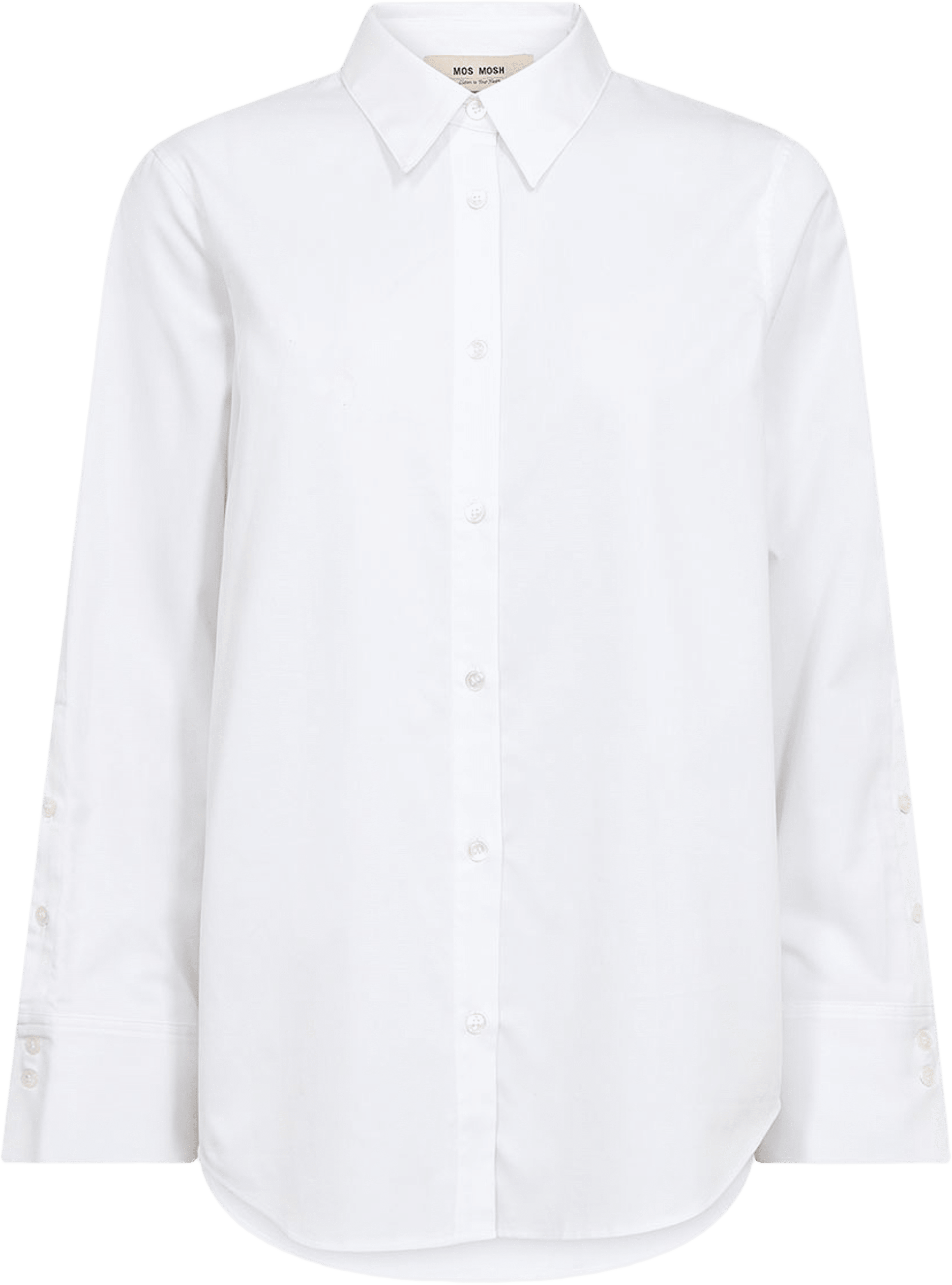 Winola Cotton Twil Shirt, från Mos Mosh, i färgen White. Klicka för att öppna bilden i stort format