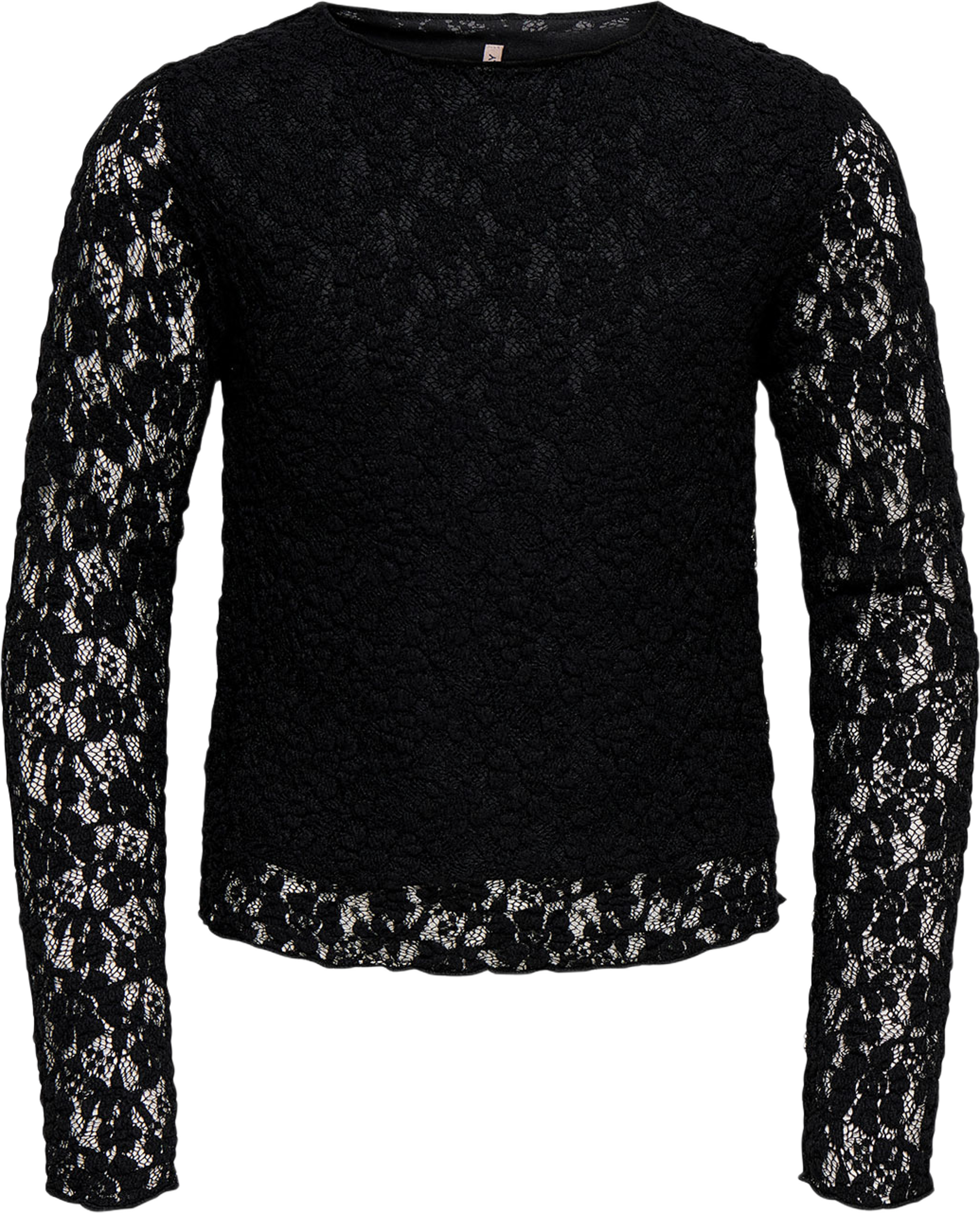 Leika Lace Top, från Only, i färgen Black. Klicka för att öppna bilden i stort format