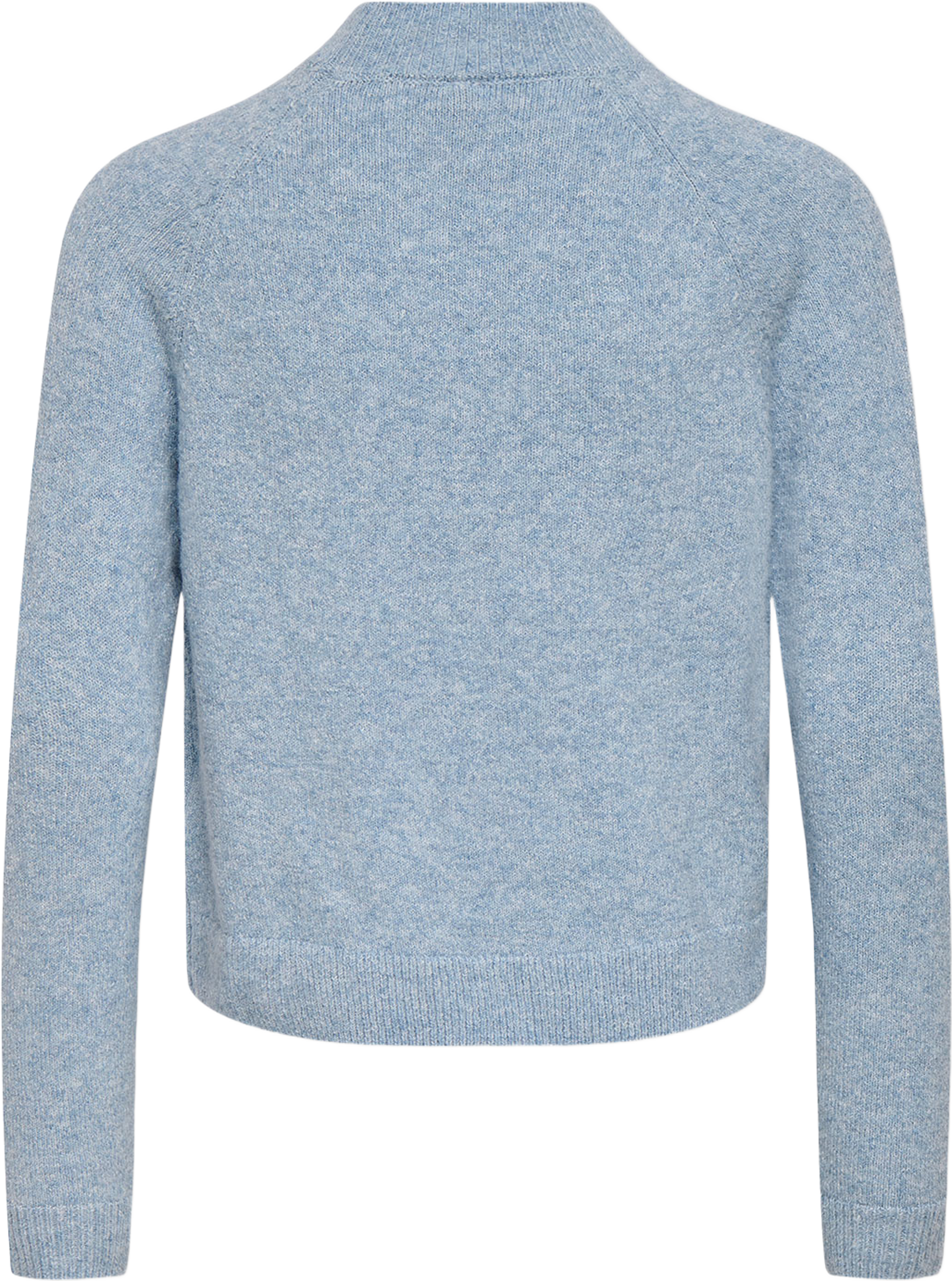 Rica Pullover Knit, från Only, i färgen Dusty Blue Melange. Klicka för att öppna bilden i stort format