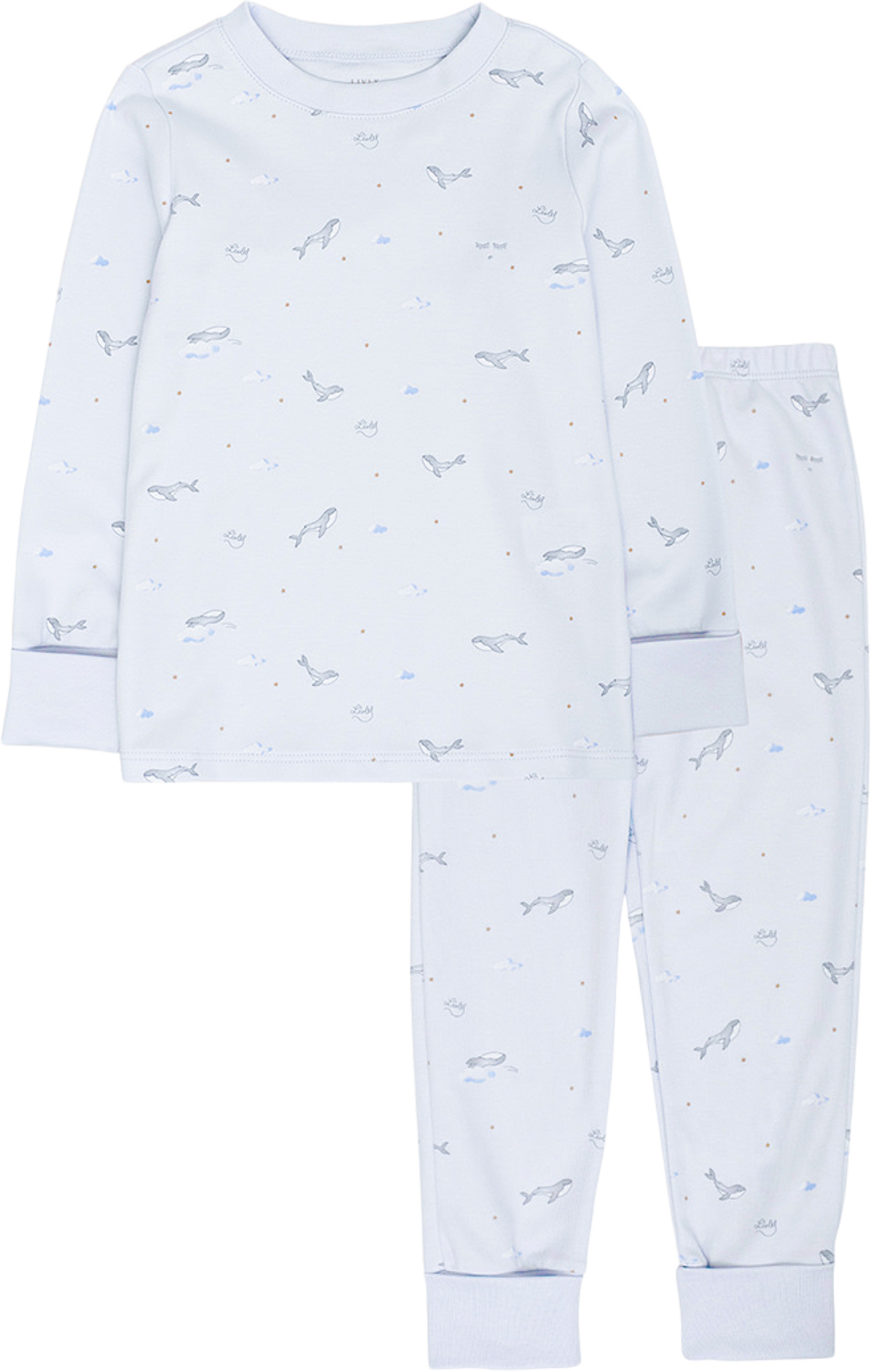 Whales 2 Piece Set, från Livly, i färgen Blue. Klicka för att öppna bilden i stort format