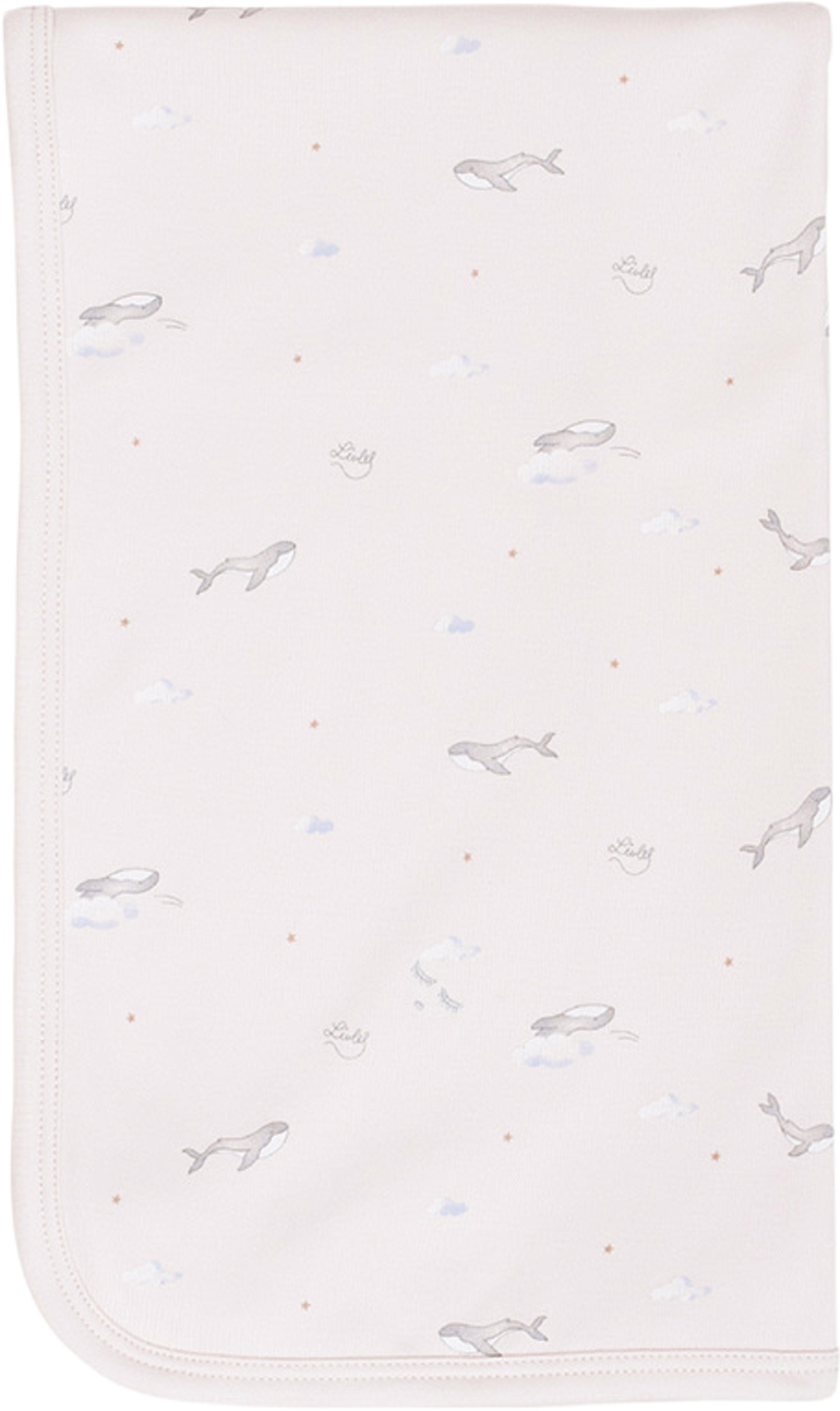 Whales Blanket, från Livly, i färgen Pink. Klicka för att öppna bilden i stort format