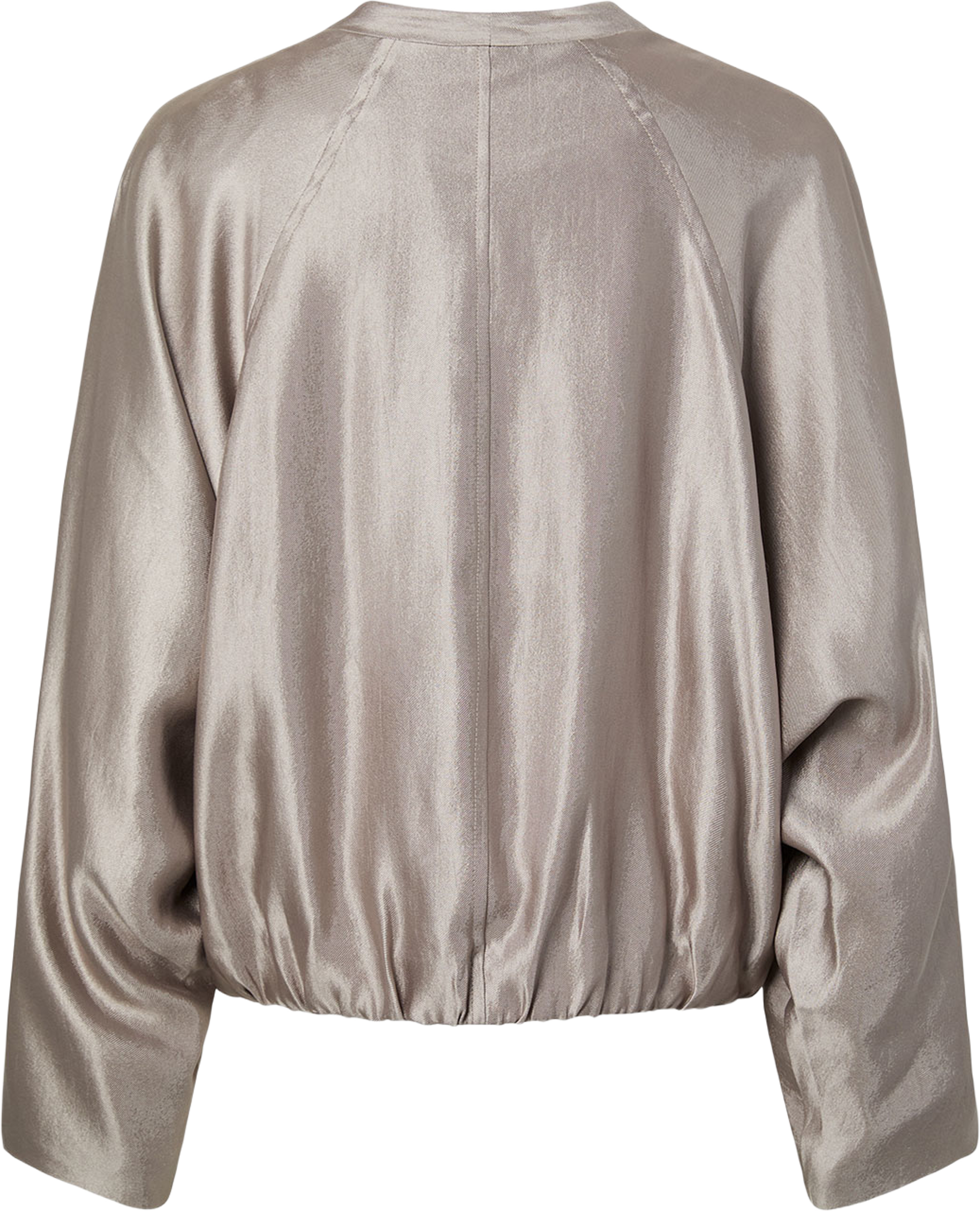 Yasmallis Bomber Jacket, från YAS, i färgen Timber Wolf. Klicka för att öppna bilden i stort format