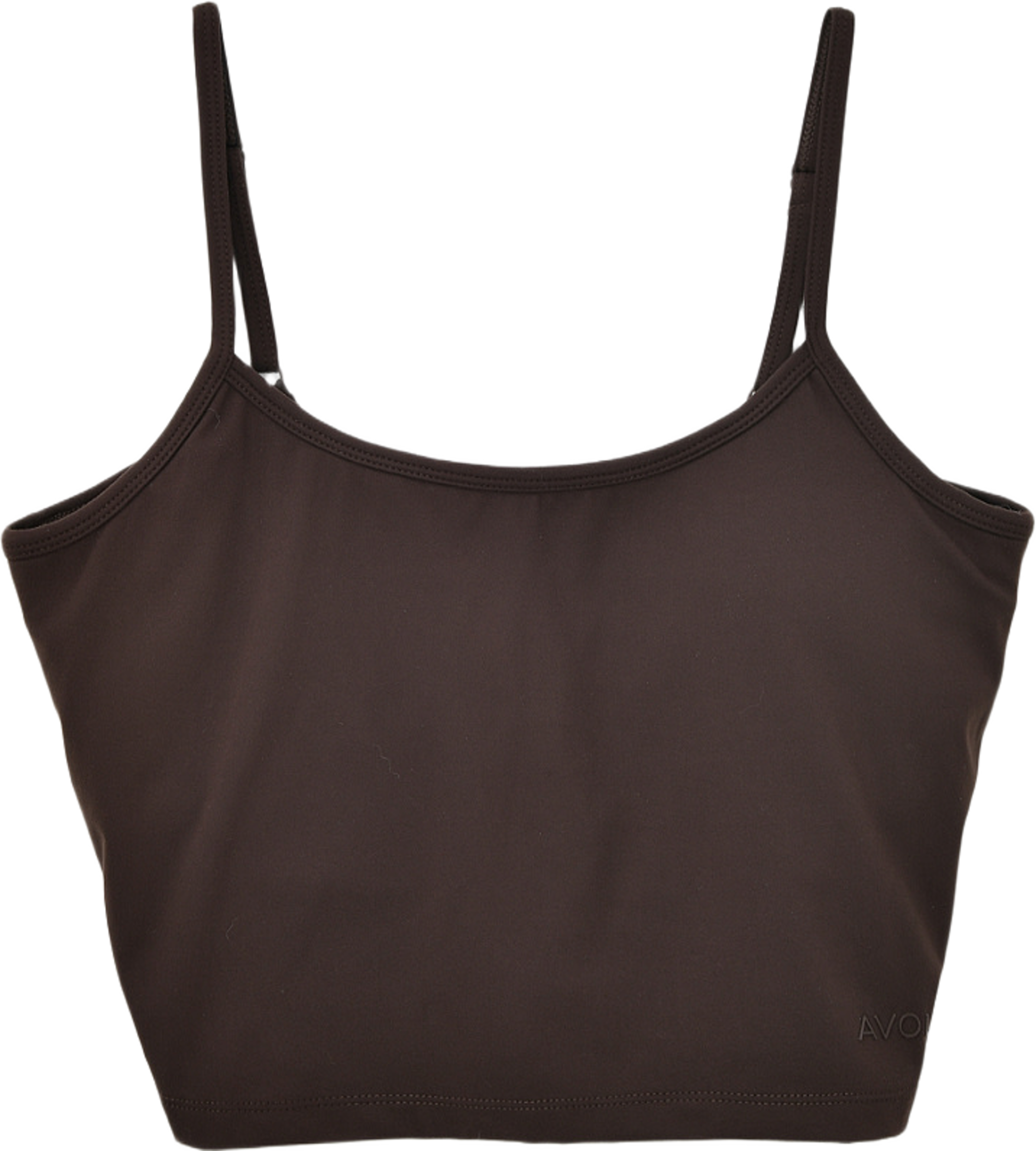 Sports top integral bra TEKLE, från AVOLA, i färgen Brown. Klicka för att öppna bilden i stort format
