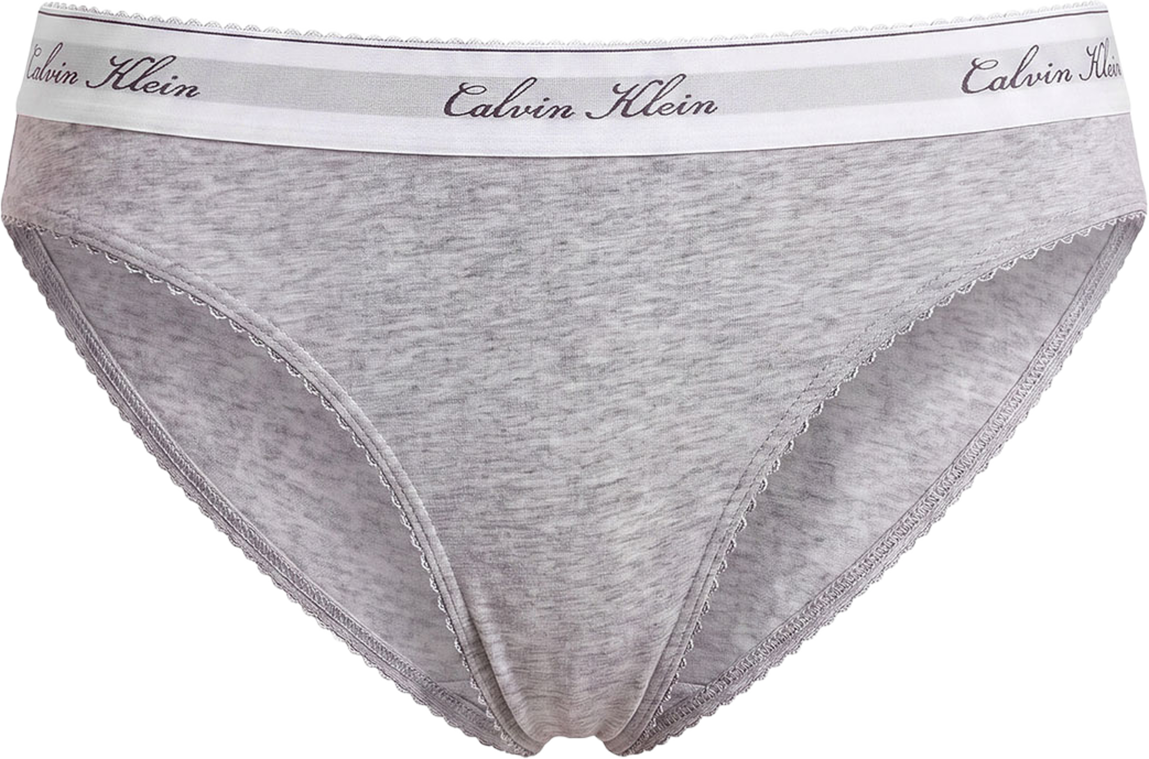 Trosa Bikini, från Calvin Klein, i färgen Grey Heather. Klicka för att öppna bilden i stort format