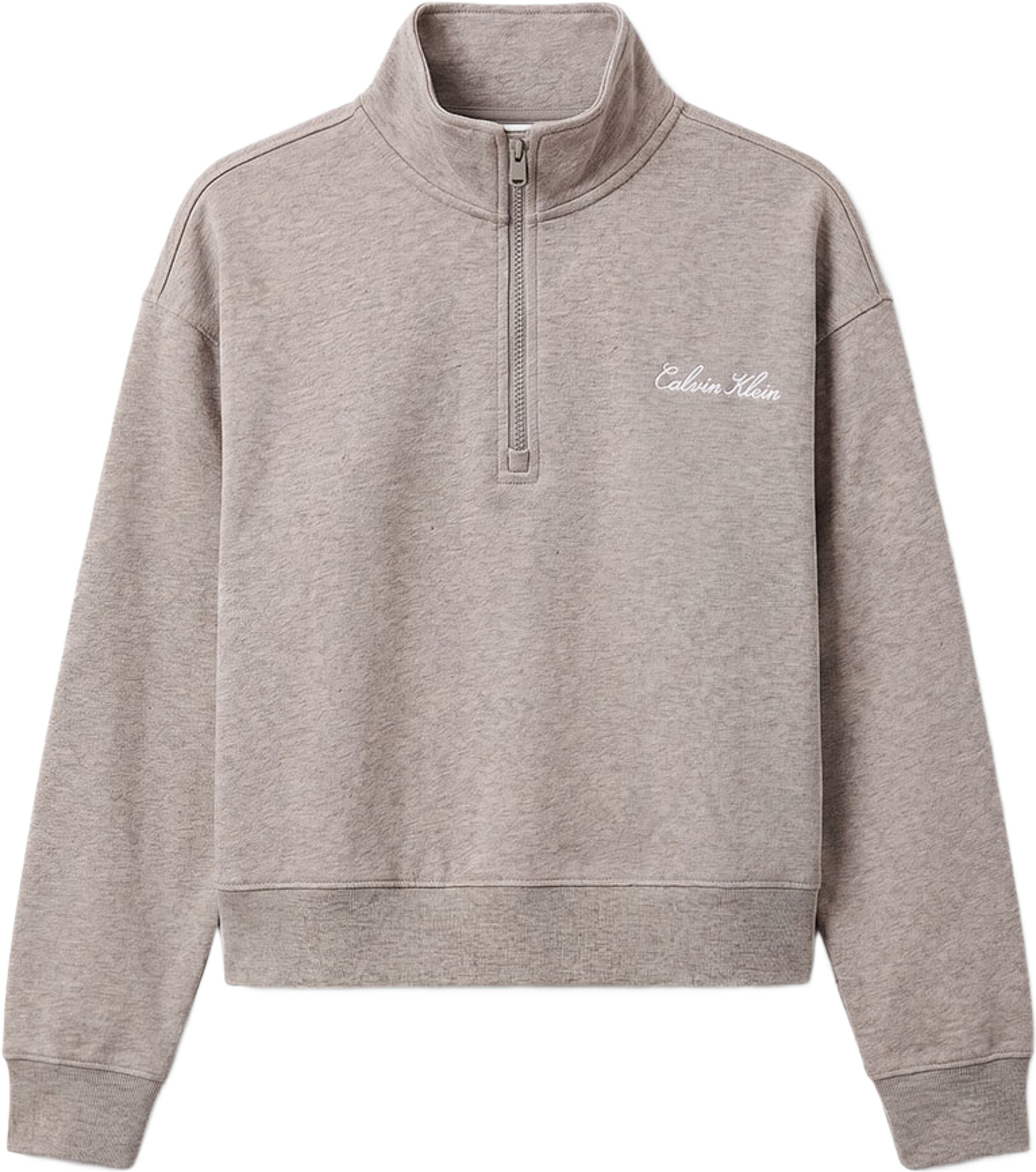 Heavy Jersey Zip, från Calvin Klein, i färgen B10 Grey Heather. Klicka för att öppna bilden i stort format