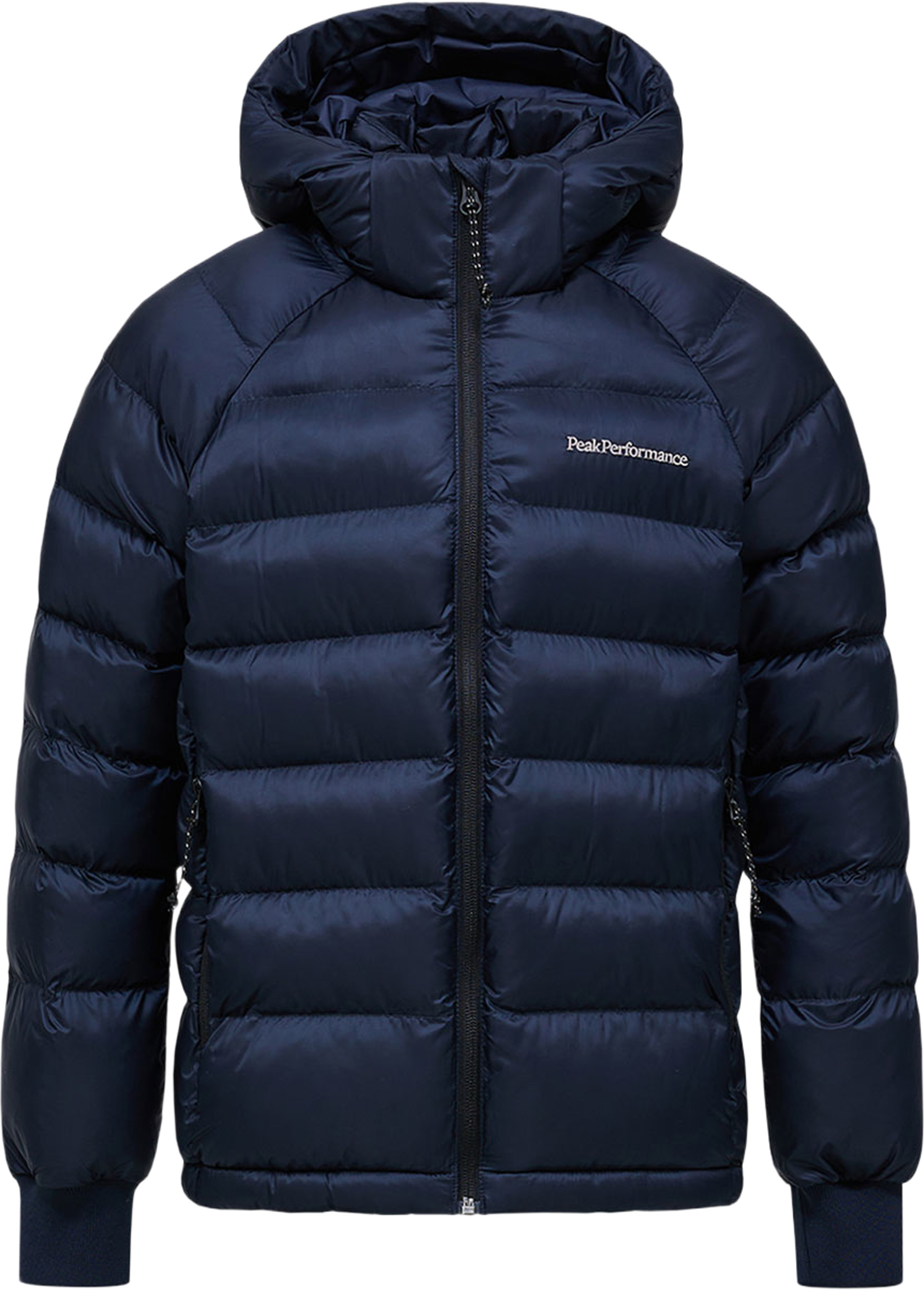 Jr Tomic Insulated Hood Jacket, från Peak Performance, i färgen Blue Shadow. Klicka för att öppna bilden i stort format