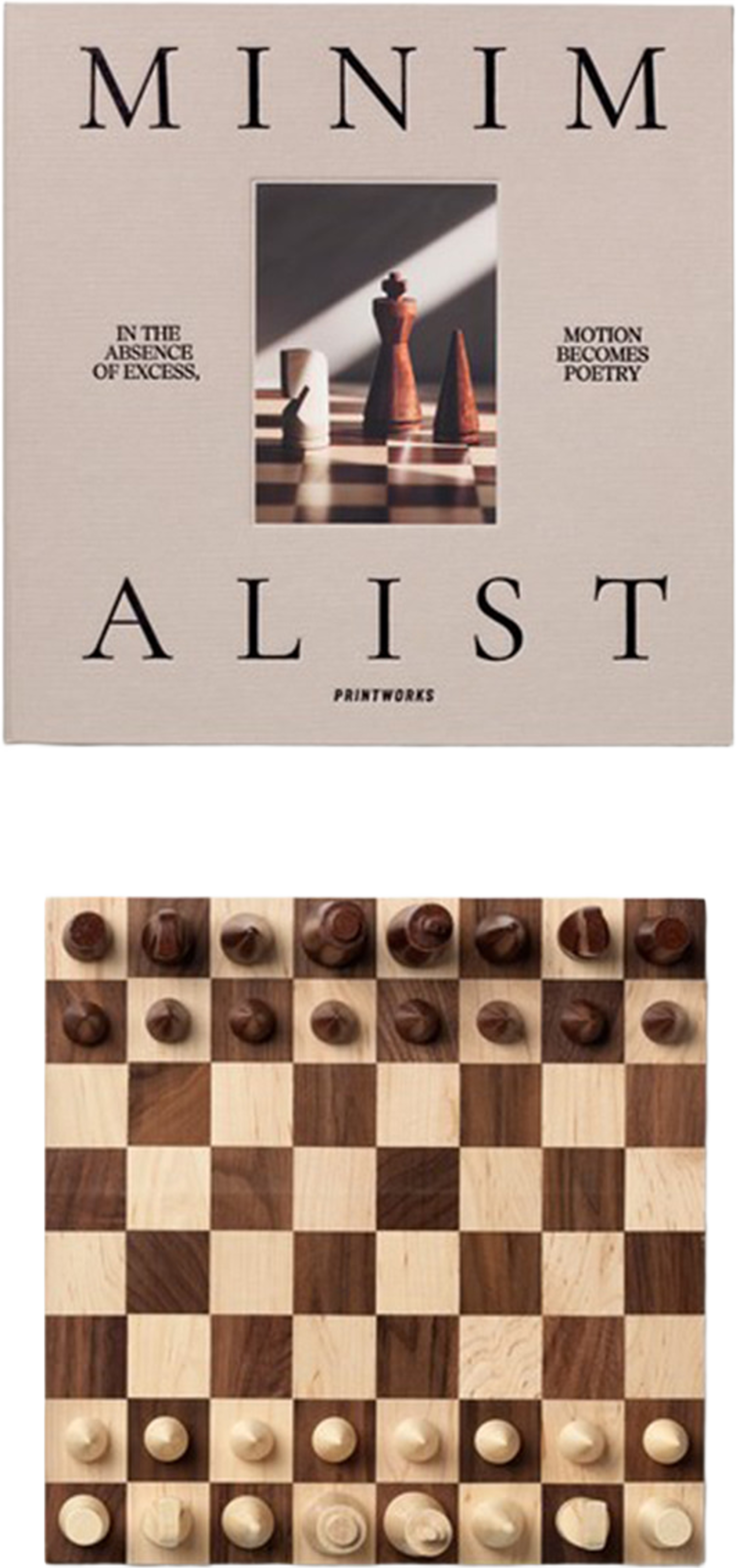Wood Chess - The Minimalist, från Printworks, i färgen Beige. Klicka för att öppna bilden i stort format
