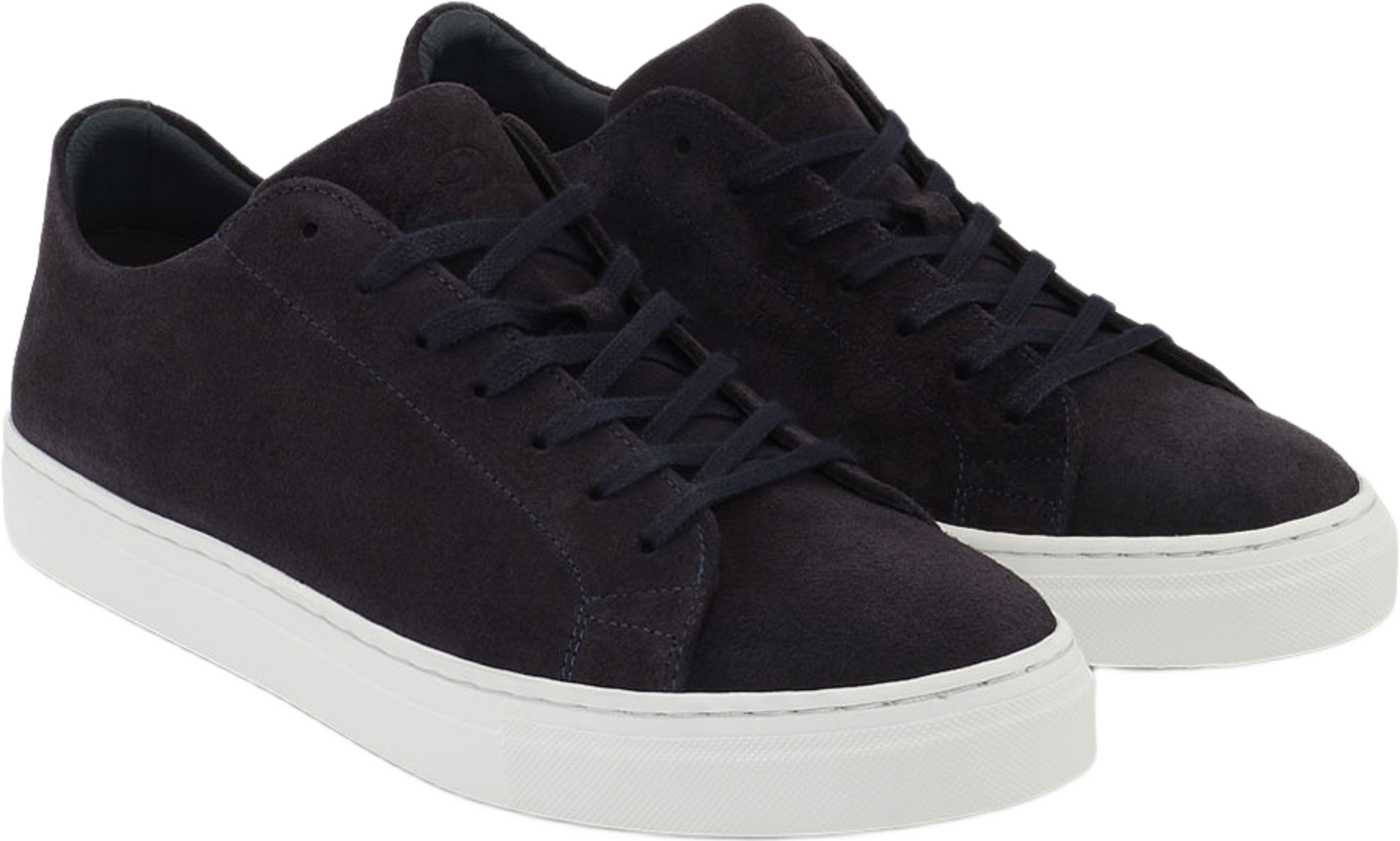 Signature Suede Sneaker, från LES DEUX, i färgen Dark Navy. Klicka för att öppna bilden i stort format