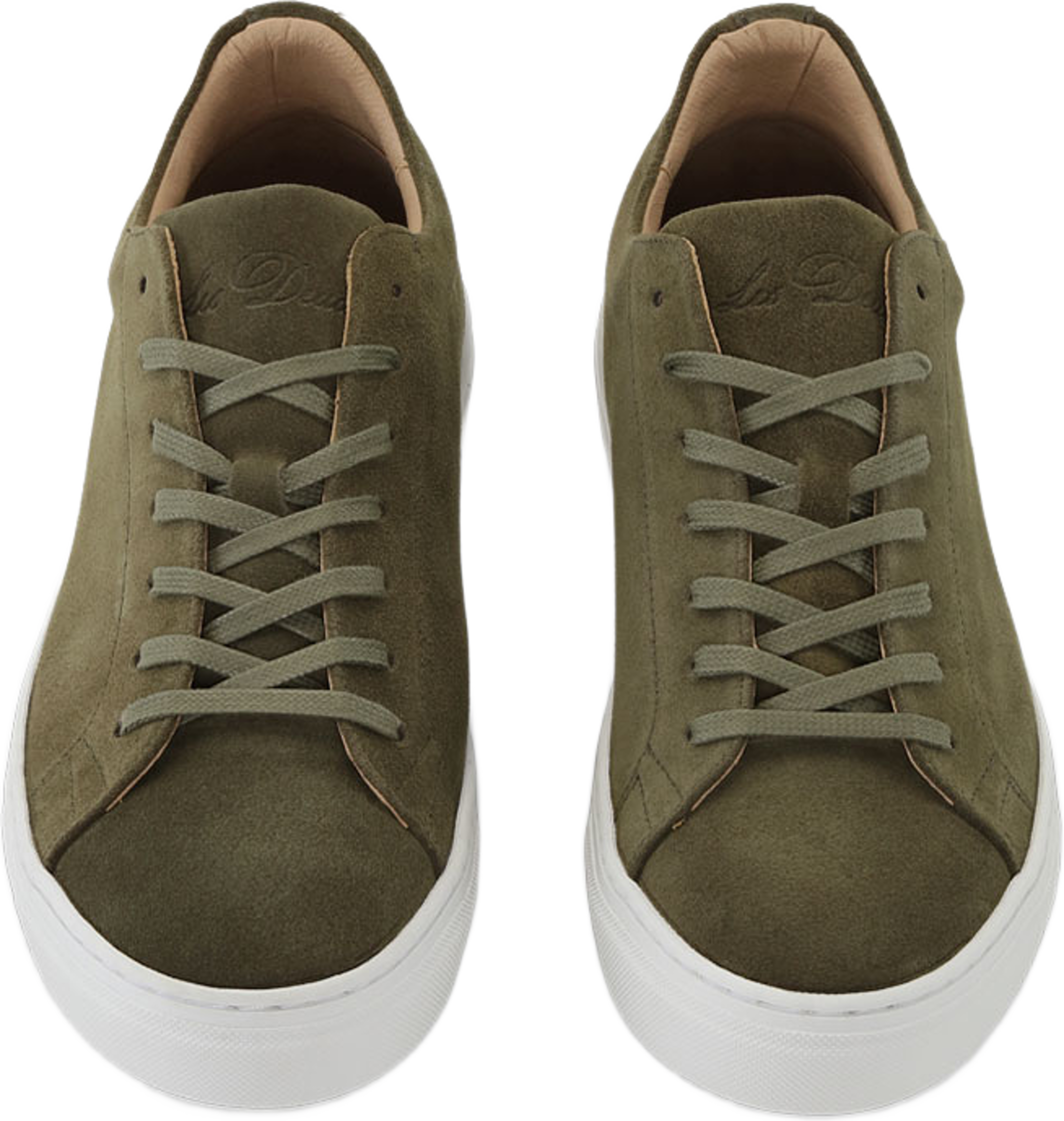 Signature Suede Sneaker, från LES DEUX, i färgen Rosin Green. Klicka för att öppna bilden i stort format