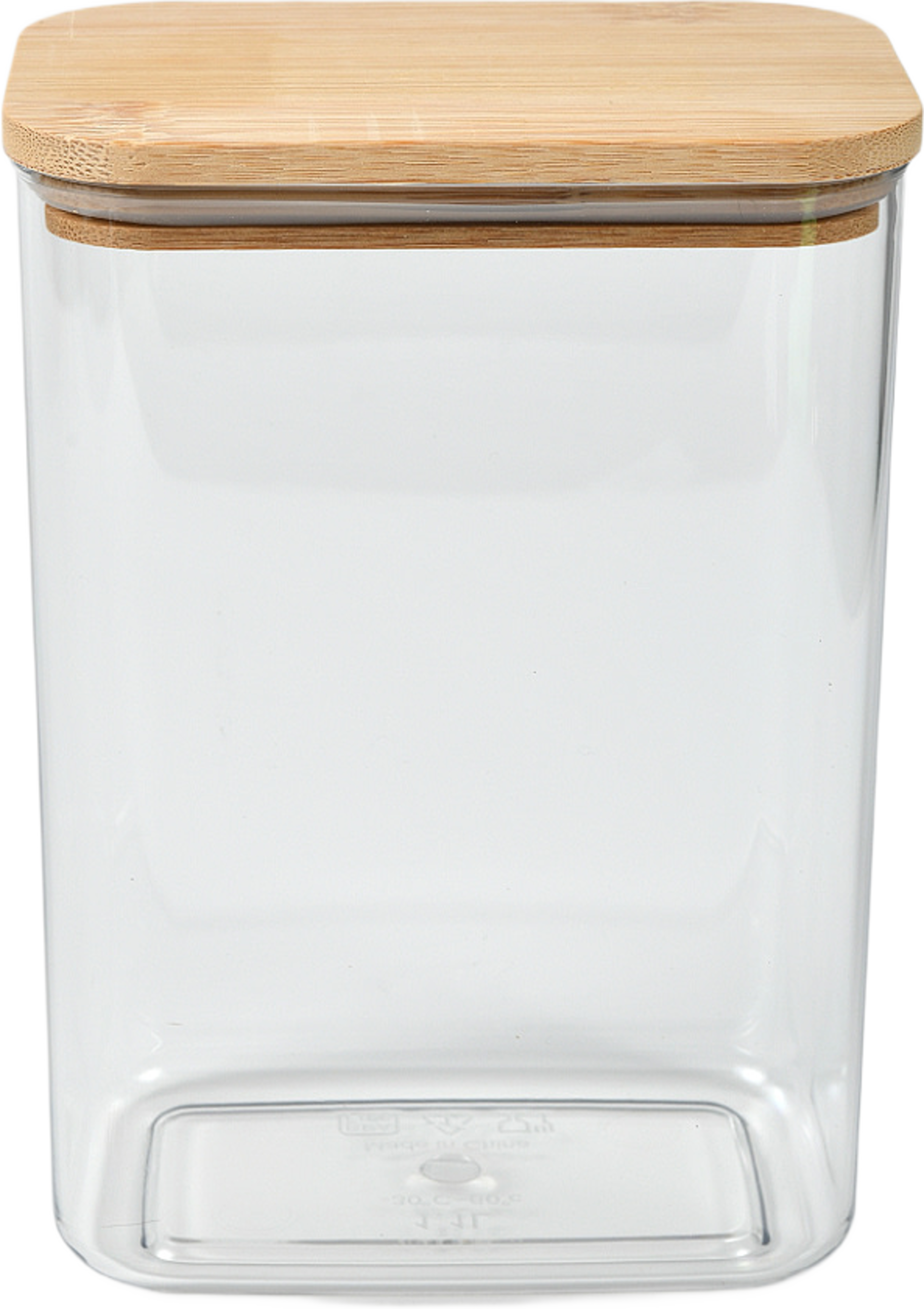 Förvaringsburk med bambulock BISTRO 1100 ml, från Åhléns Home, i färgen Clear. Klicka för att öppna bilden i stort format
