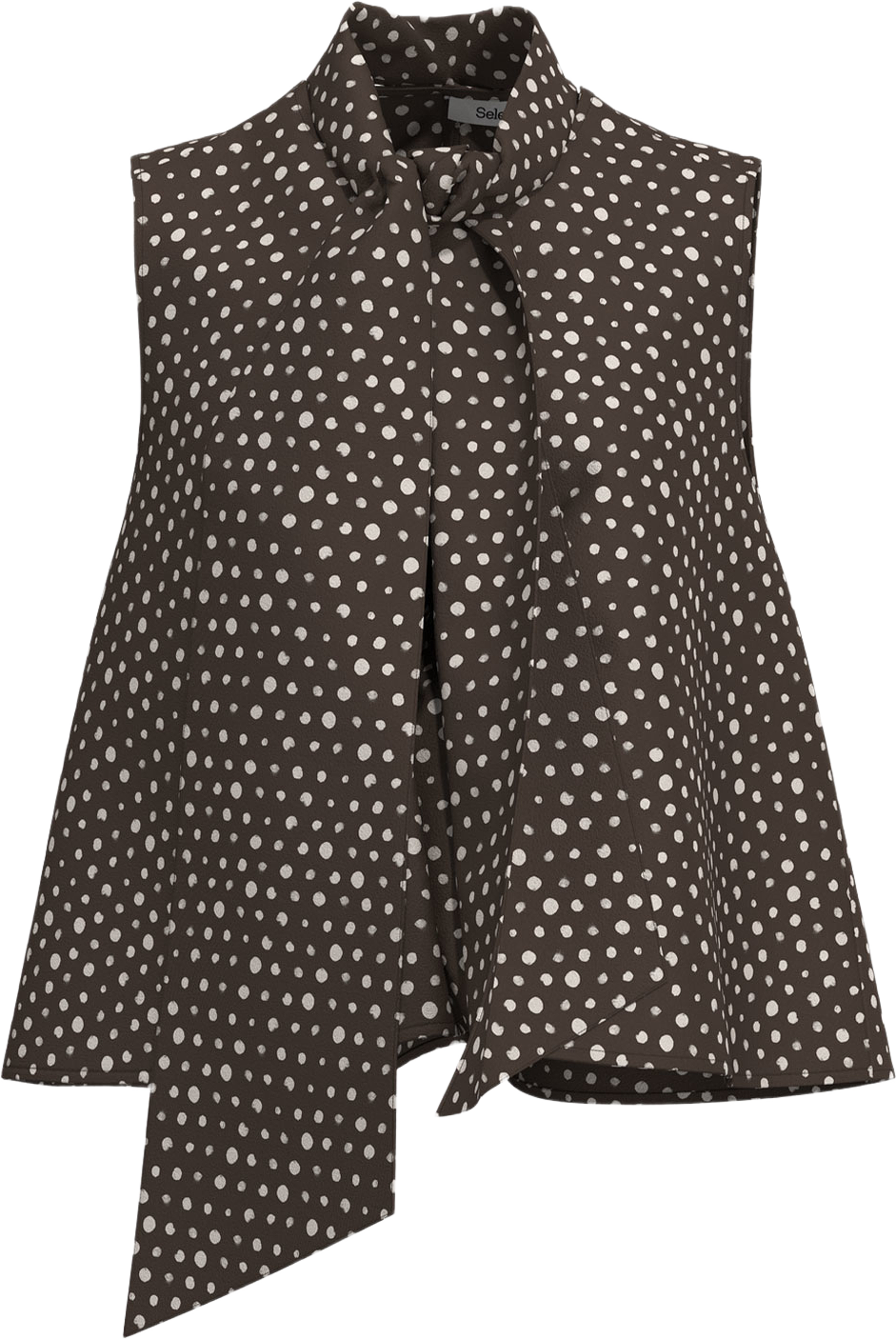 Kaia Relaxed Tie Top, från Selected, i färgen Delicioso Aop. Klicka för att öppna bilden i stort format