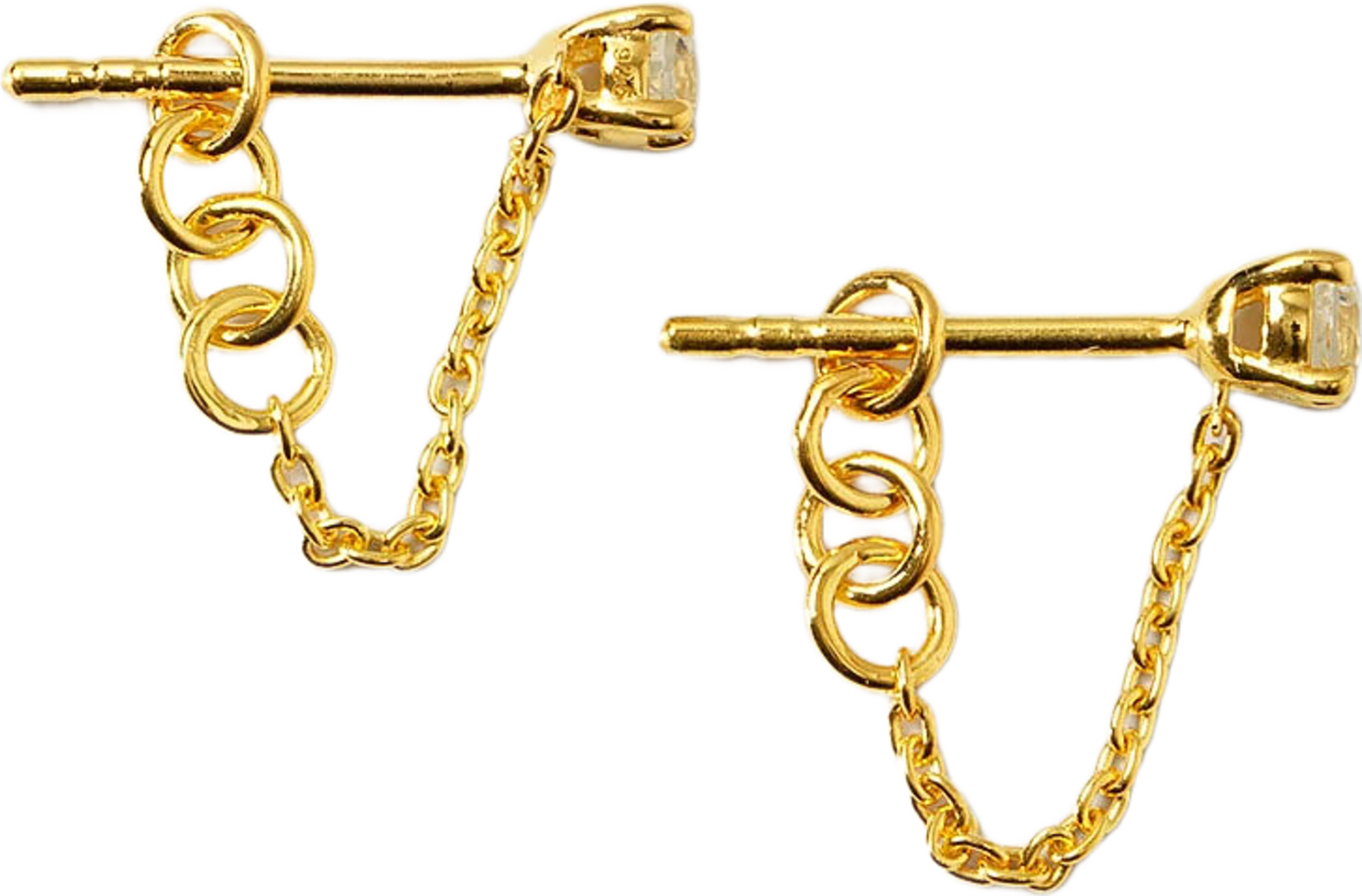 Minimalistica Solo Nova Earrings, från Syster P, i färgen Gold. Klicka för att öppna bilden i stort format