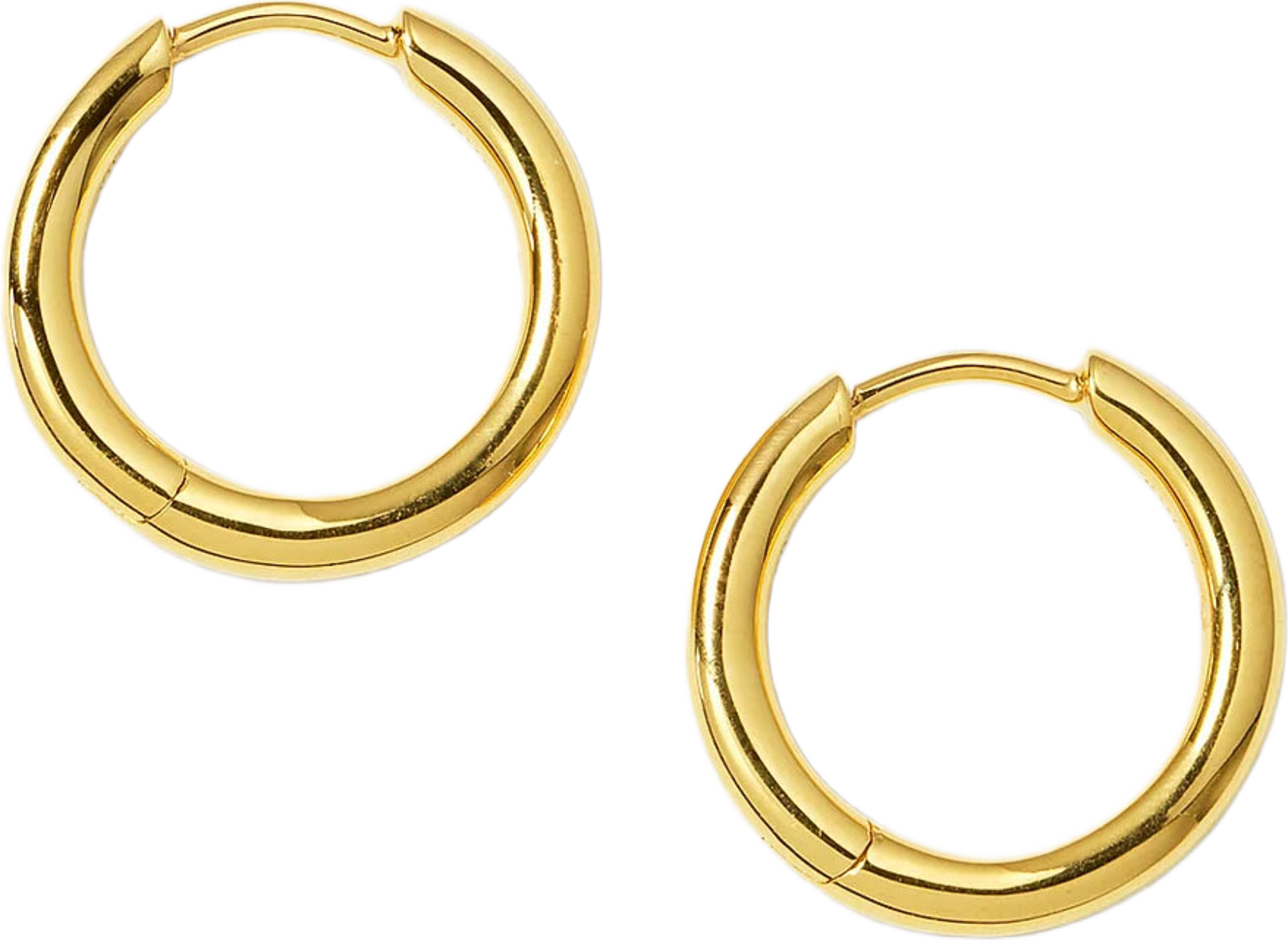 Beloved Fat Medium Hoops, från Syster P, i färgen Gold. Klicka för att öppna bilden i stort format