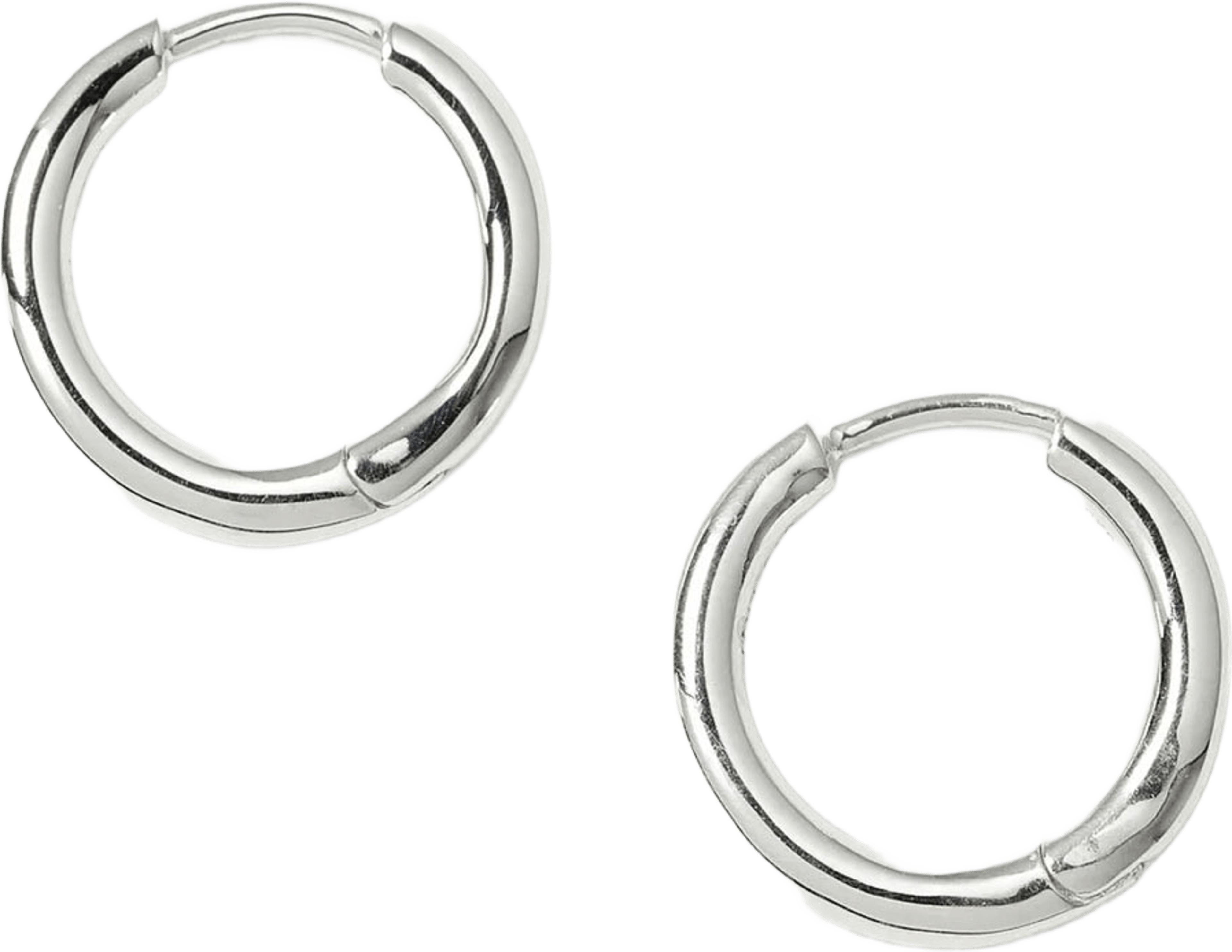 Beloved Fat Medium Hoops, från Syster P, i färgen Silver. Klicka för att öppna bilden i stort format