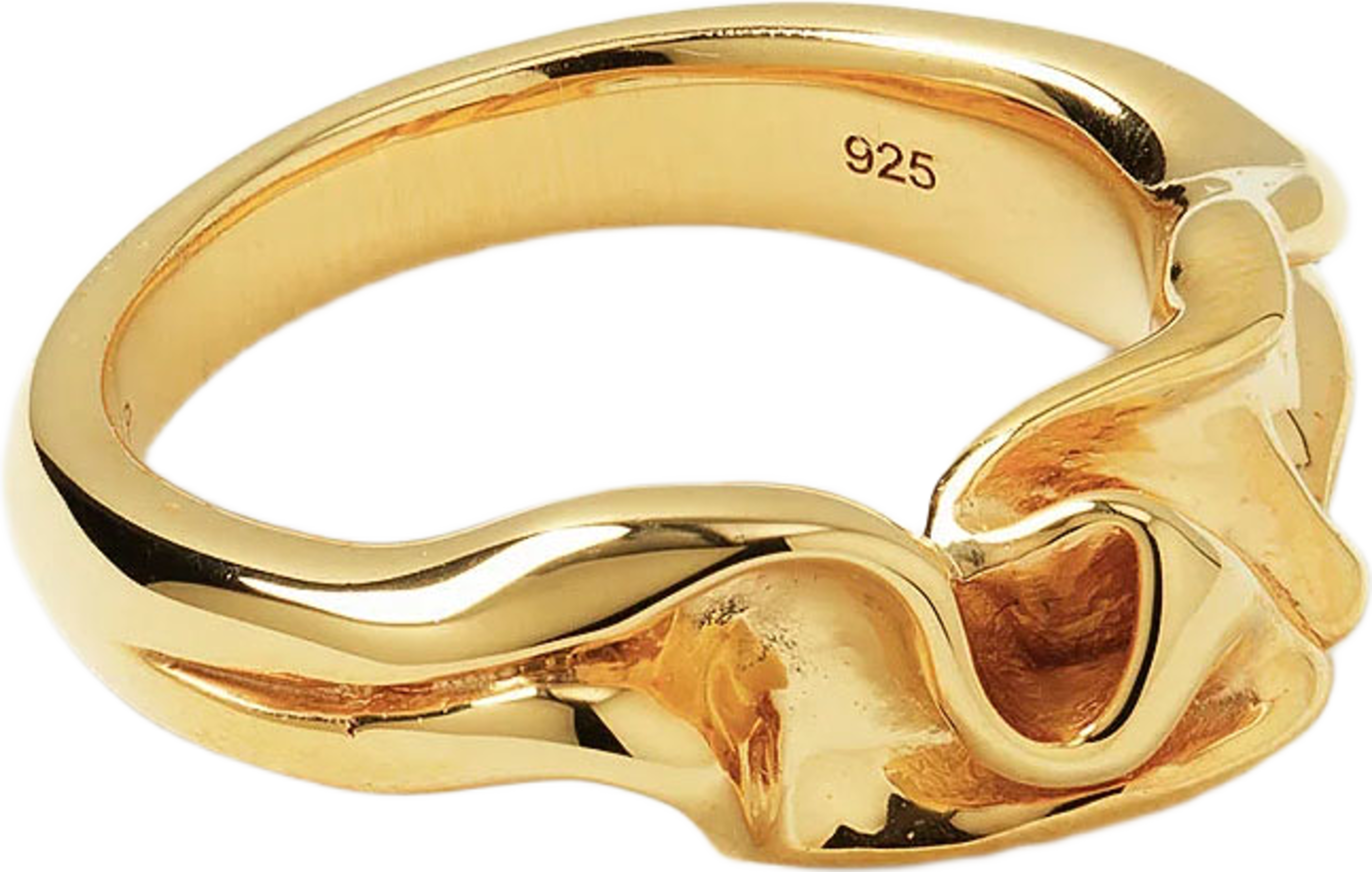 Moulded Narrow Ring, från Syster P, i färgen Gold. Klicka för att öppna bilden i stort format