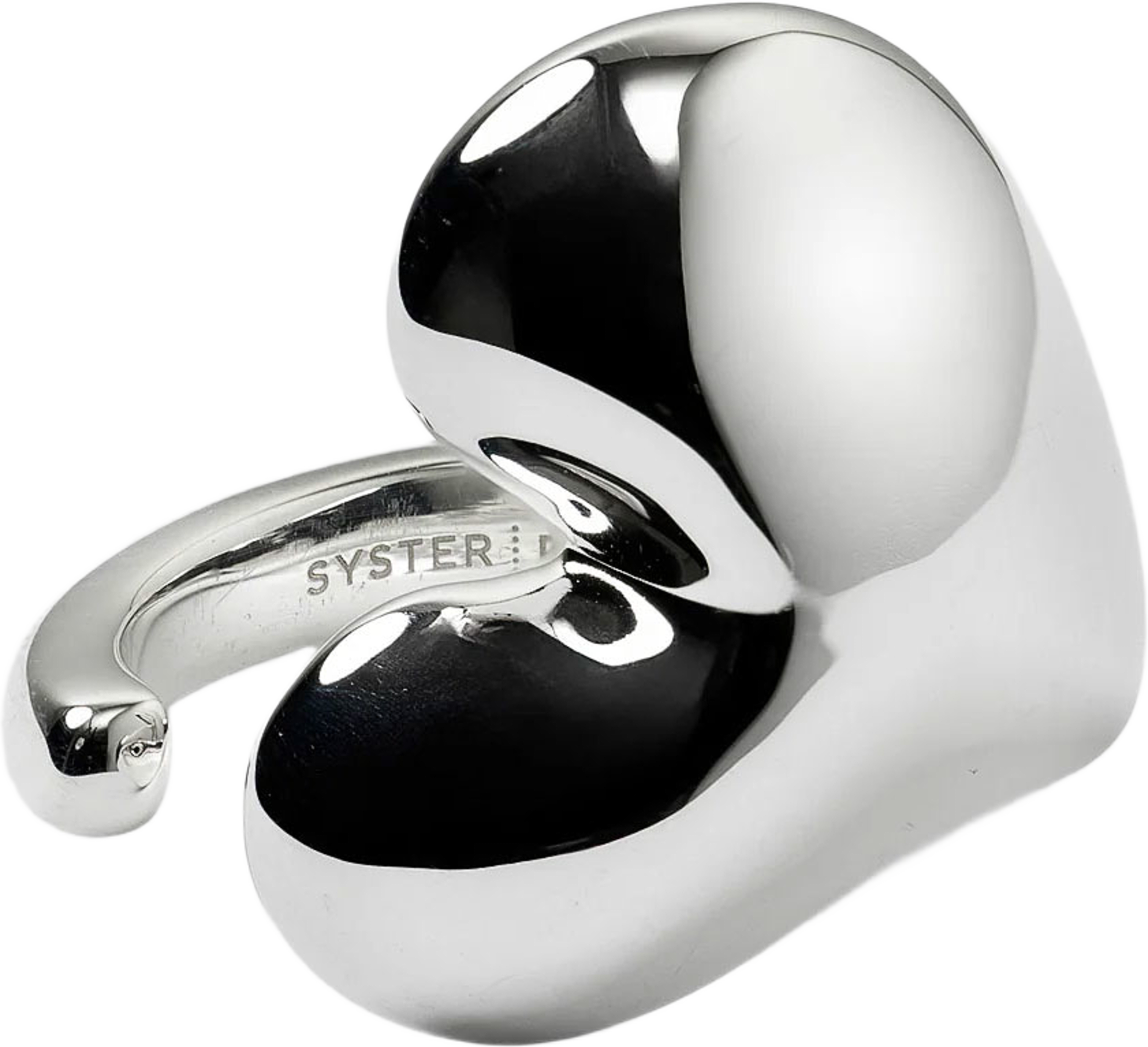 Bolded Heart Ring, från Syster P, i färgen Silver. Klicka för att öppna bilden i stort format