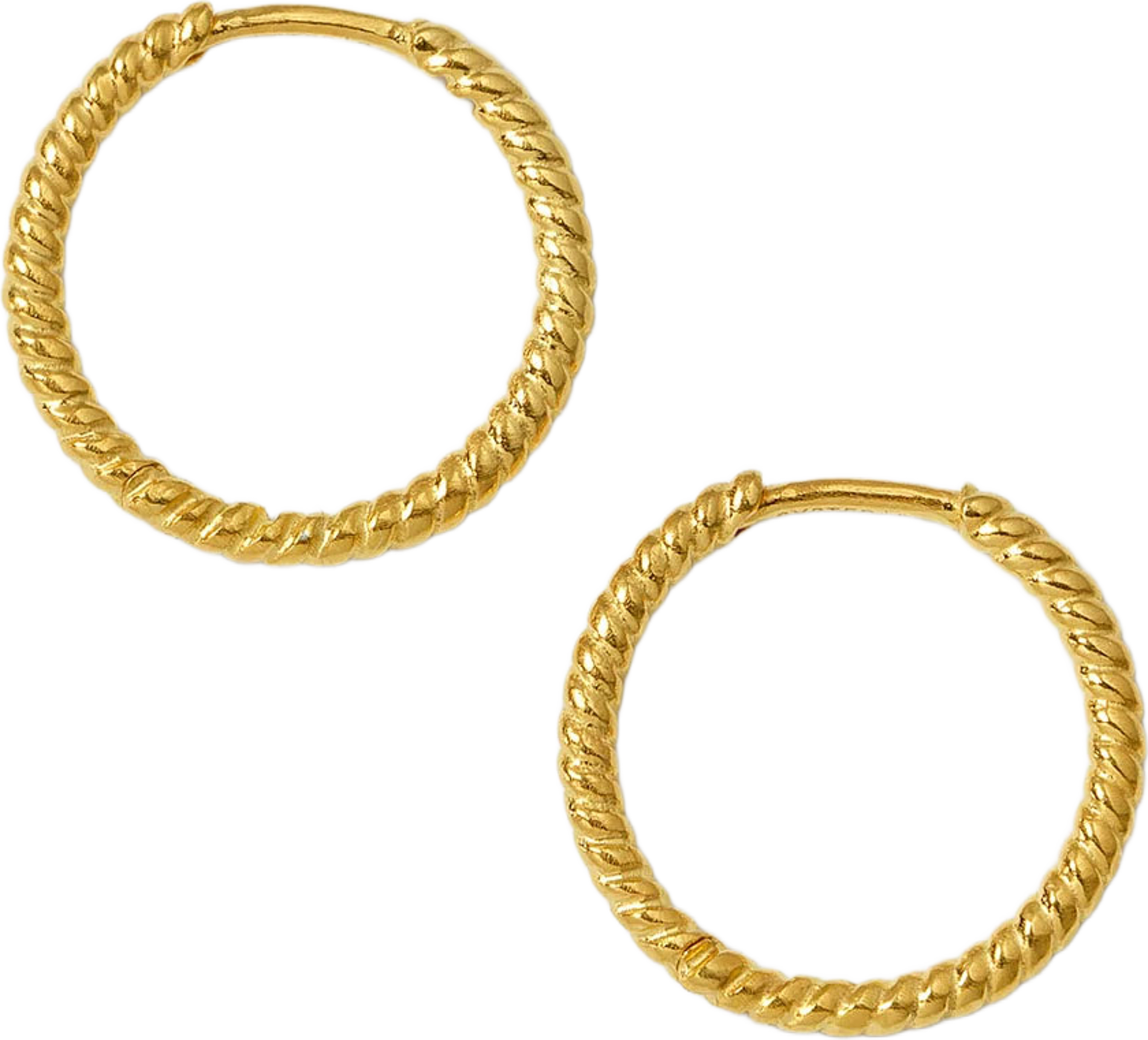 Beloved Twisted Medium Hoops, från Syster P, i färgen Gold. Klicka för att öppna bilden i stort format