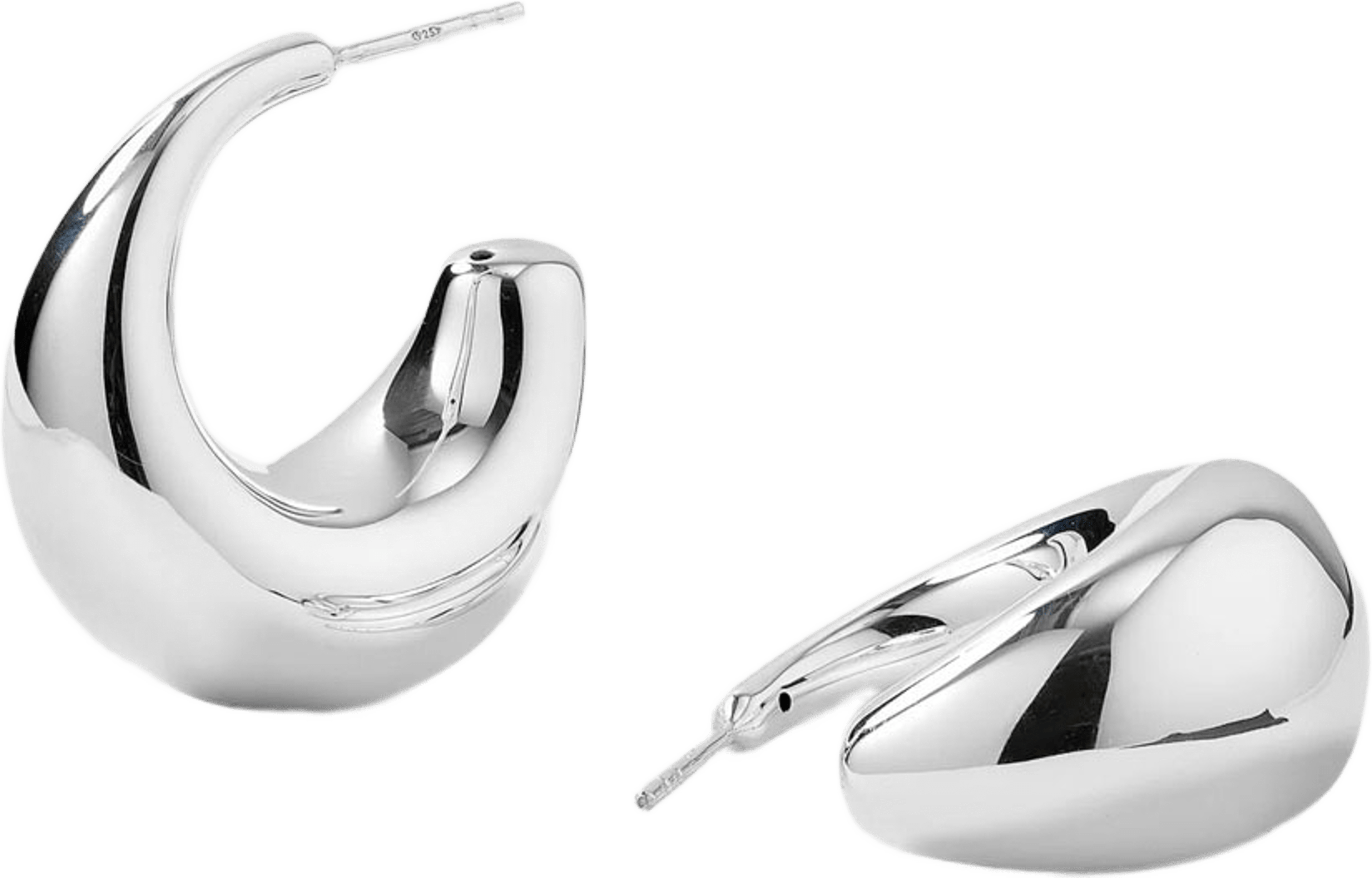 Bolded Earrings, från Syster P, i färgen Silver. Klicka för att öppna bilden i stort format