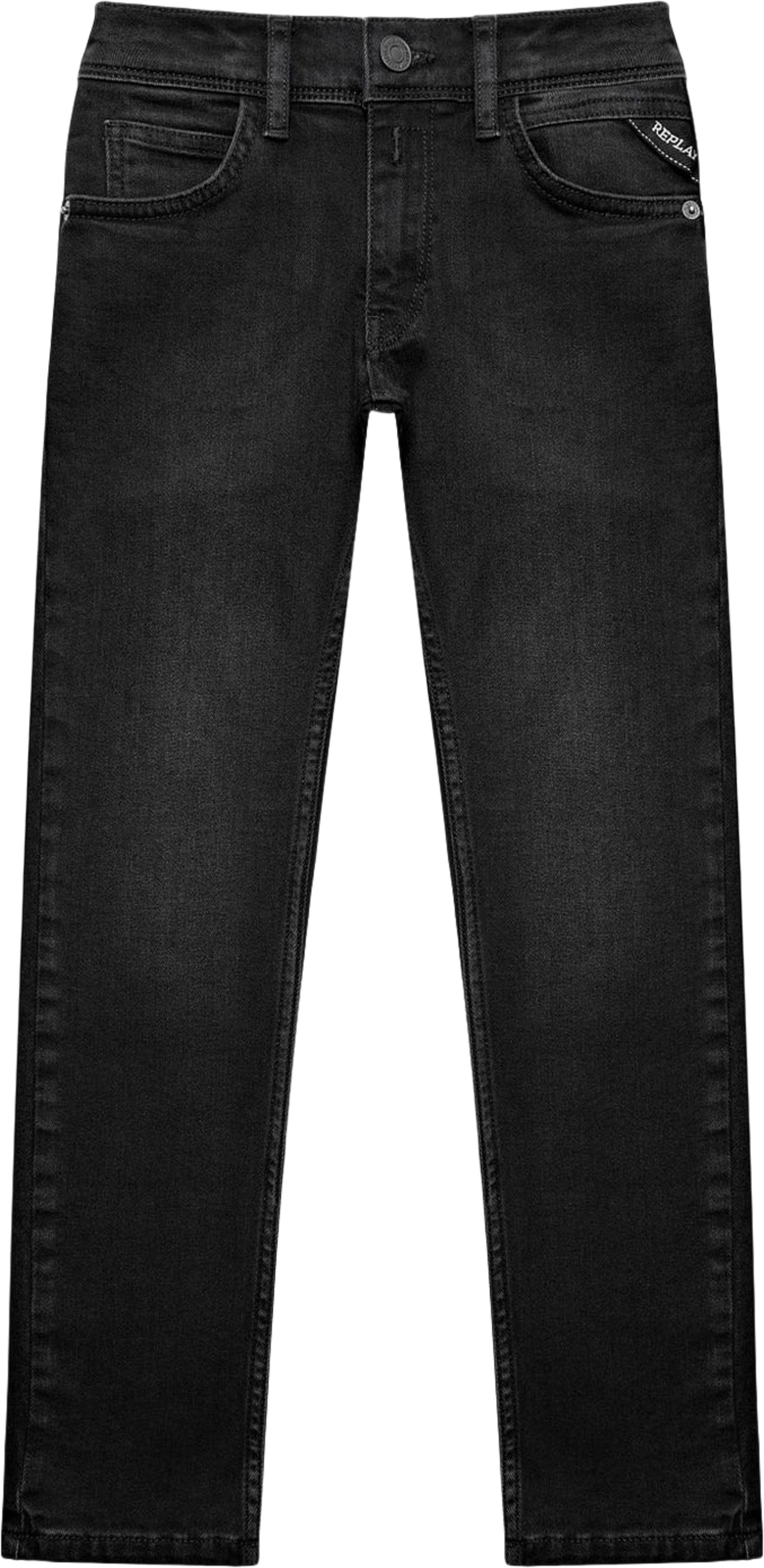 Wallys Super Slim Fit Jeans, från Replay, i färgen Black Delave. Klicka för att öppna bilden i stort format