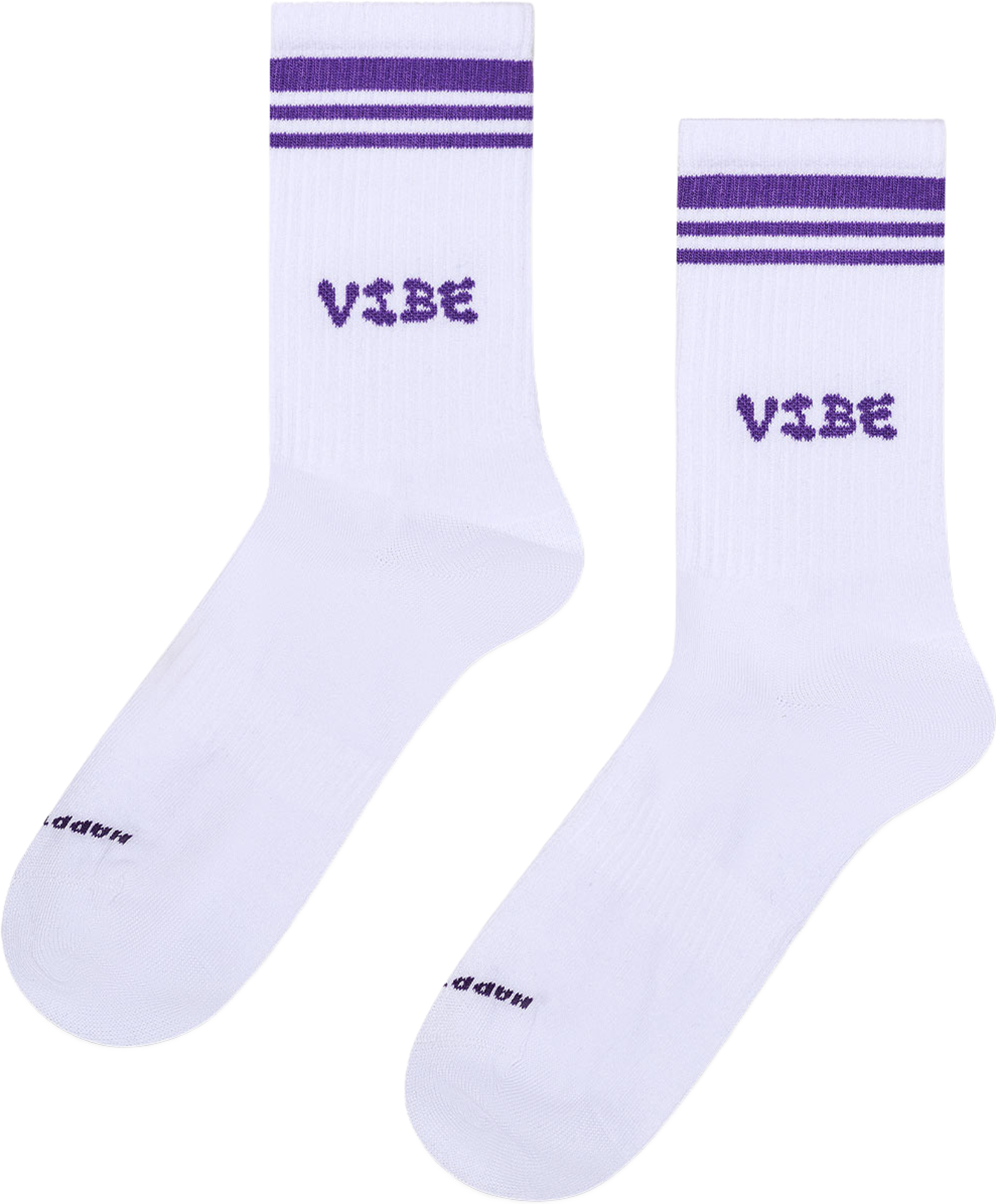 Vibe Sneaker Sock, från Happy Socks, i färgen White. Klicka för att öppna bilden i stort format