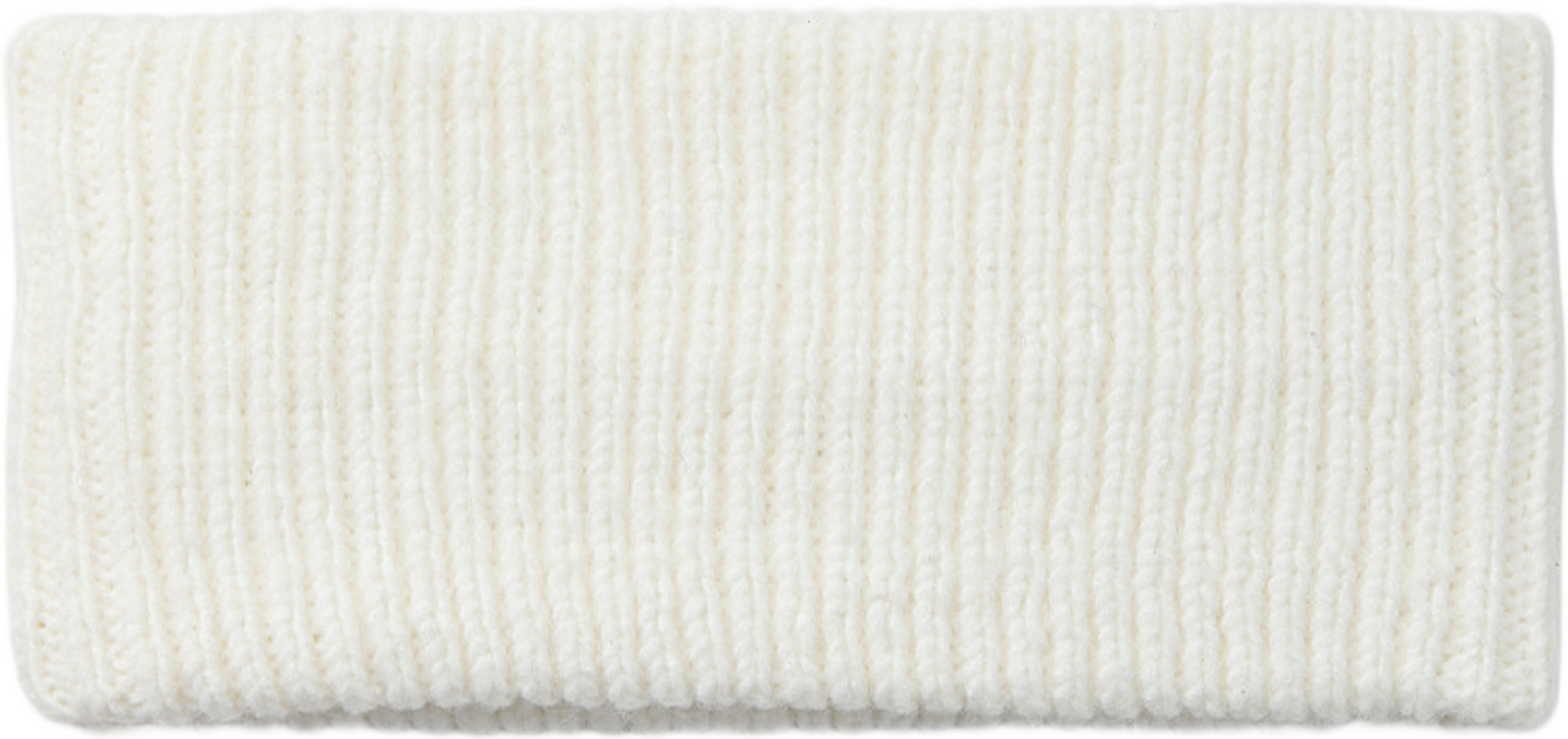 Ribbstickat pannband ANNIE, från Å WOMAN, i färgen White. Klicka för att öppna bilden i stort format
