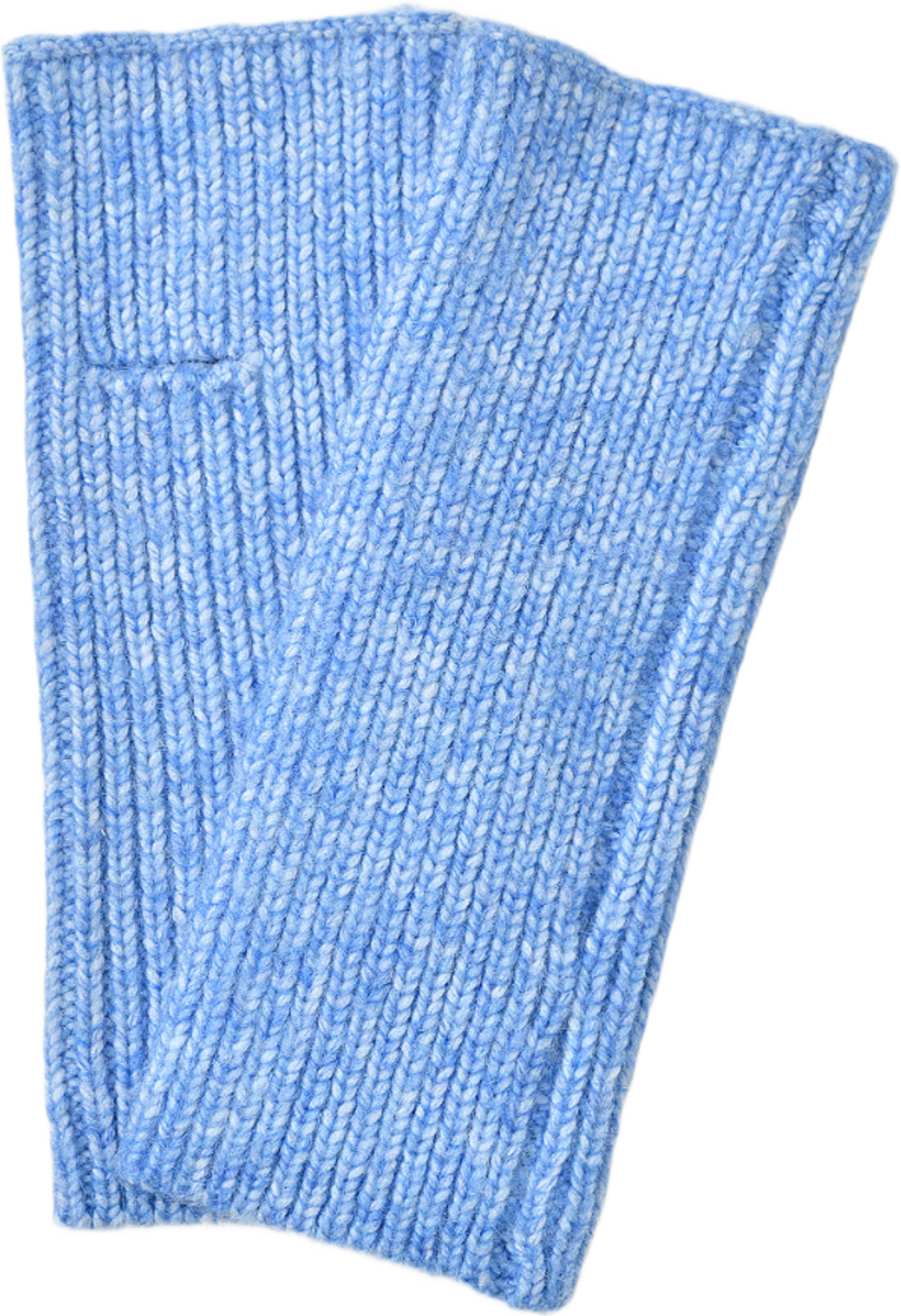 Ribbstickade handledsvärmare ANNIE, från Å WOMAN, i färgen Blue. Klicka för att öppna bilden i stort format