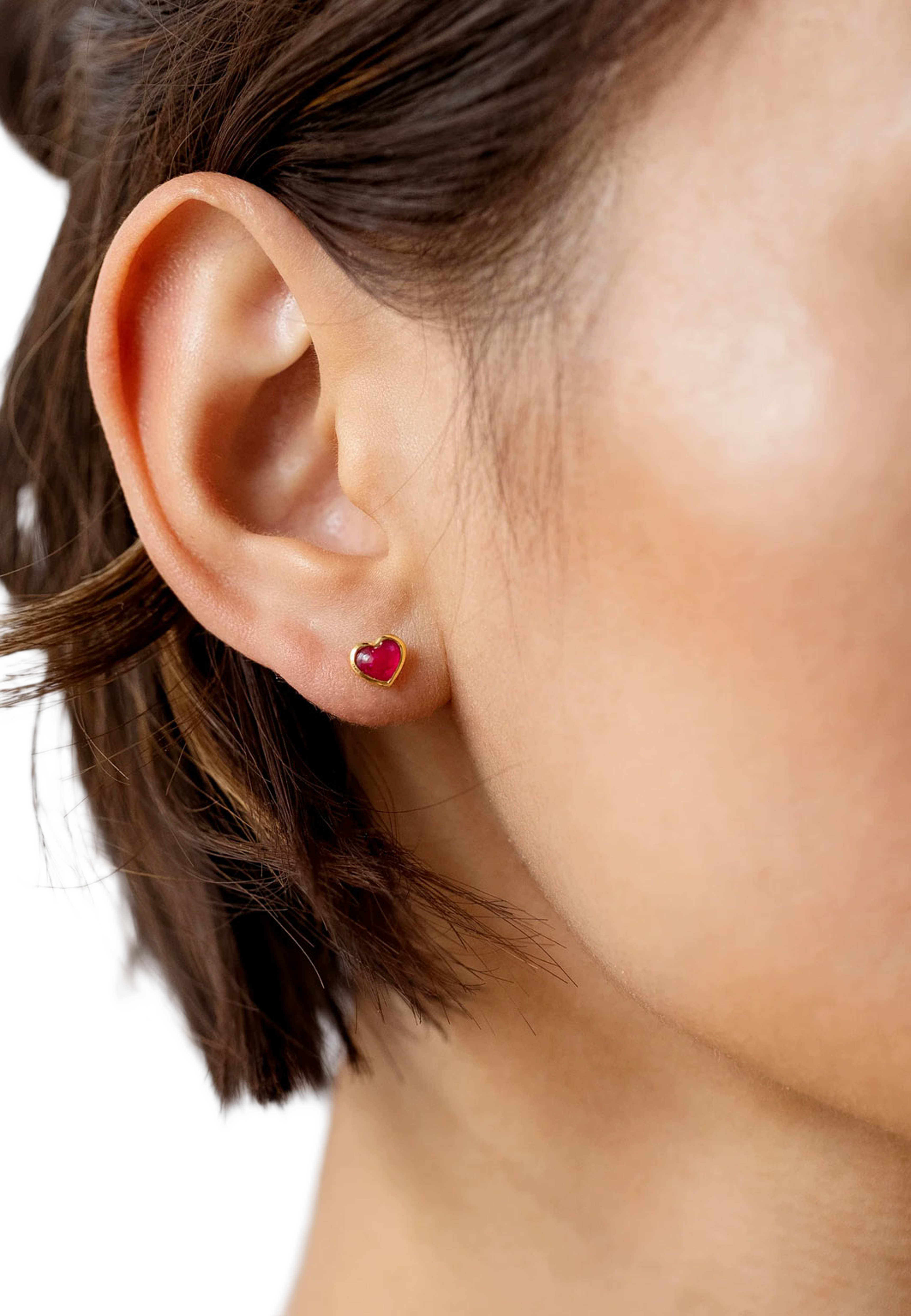 La La Love Stud Earrings, från Syster P, i färgen Pink Quartz Gold. Klicka för att öppna bilden i stort format