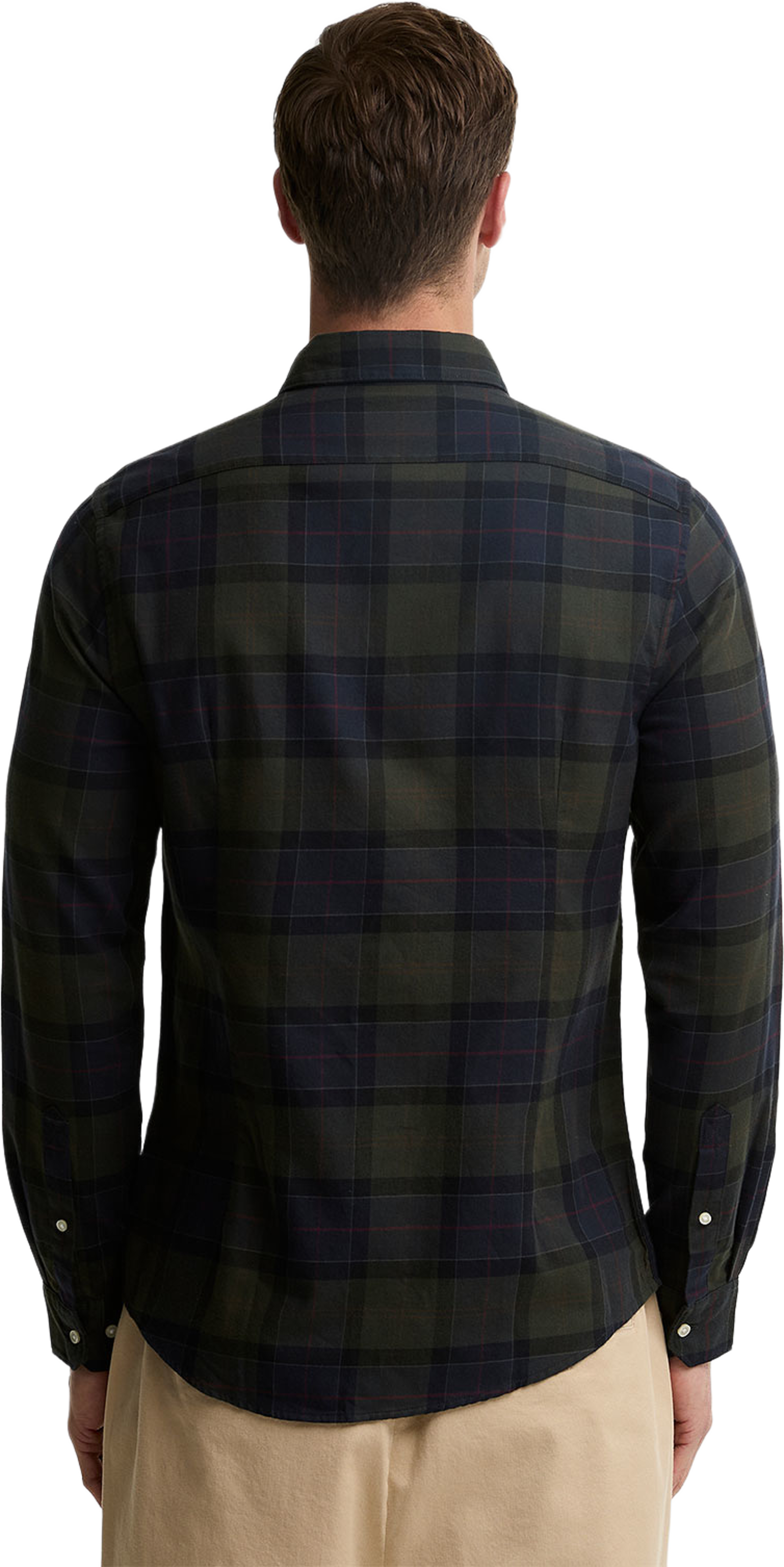 Barbour Fortrose Tailored Tartan Shirt, från Barbour, i färgen Shadow Classic Tartan. Klicka för att öppna bilden i stort format