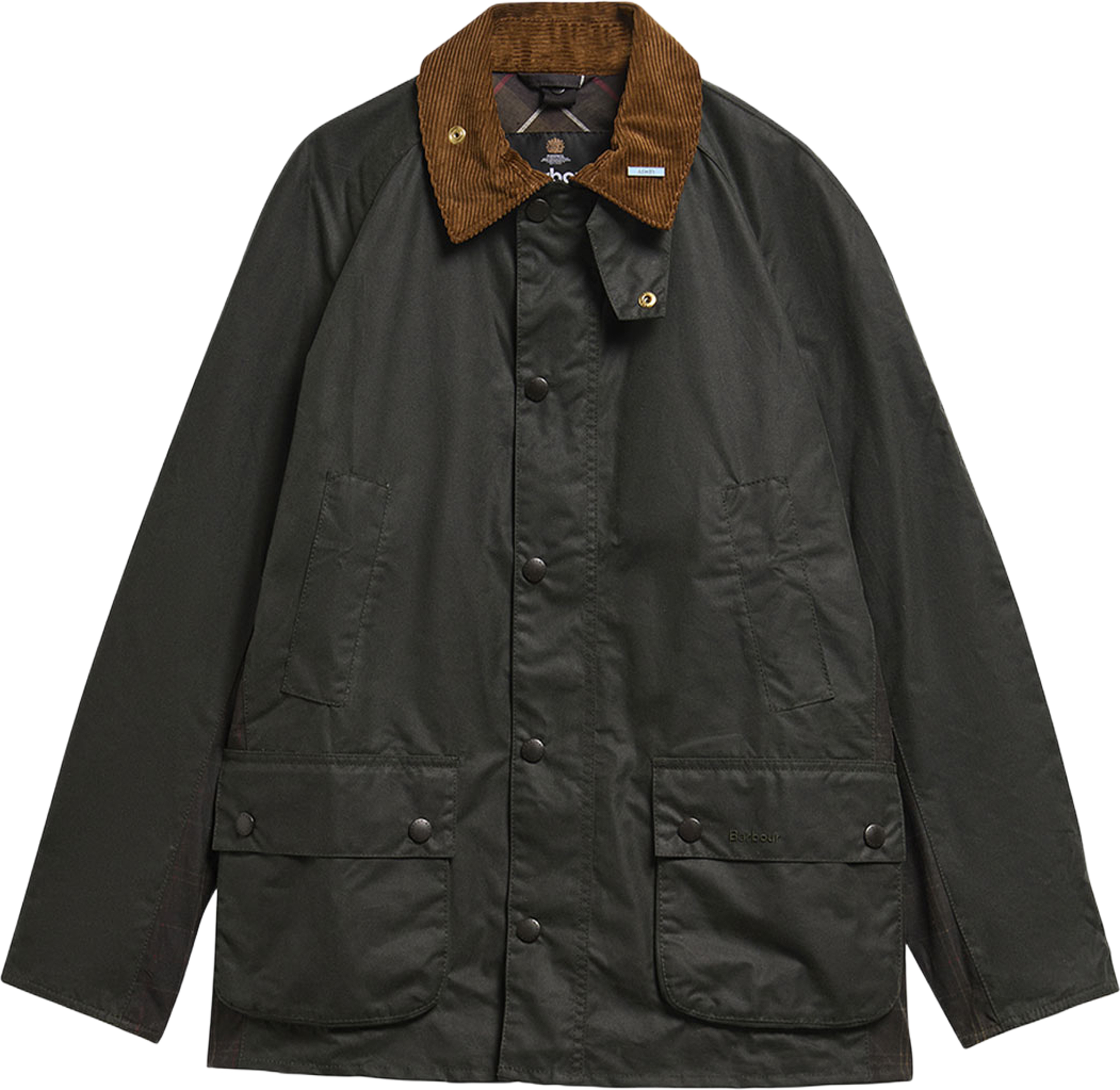 Barbour Icons Ashby Wax Jacket, från Barbour, i färgen Sage. Klicka för att öppna bilden i stort format