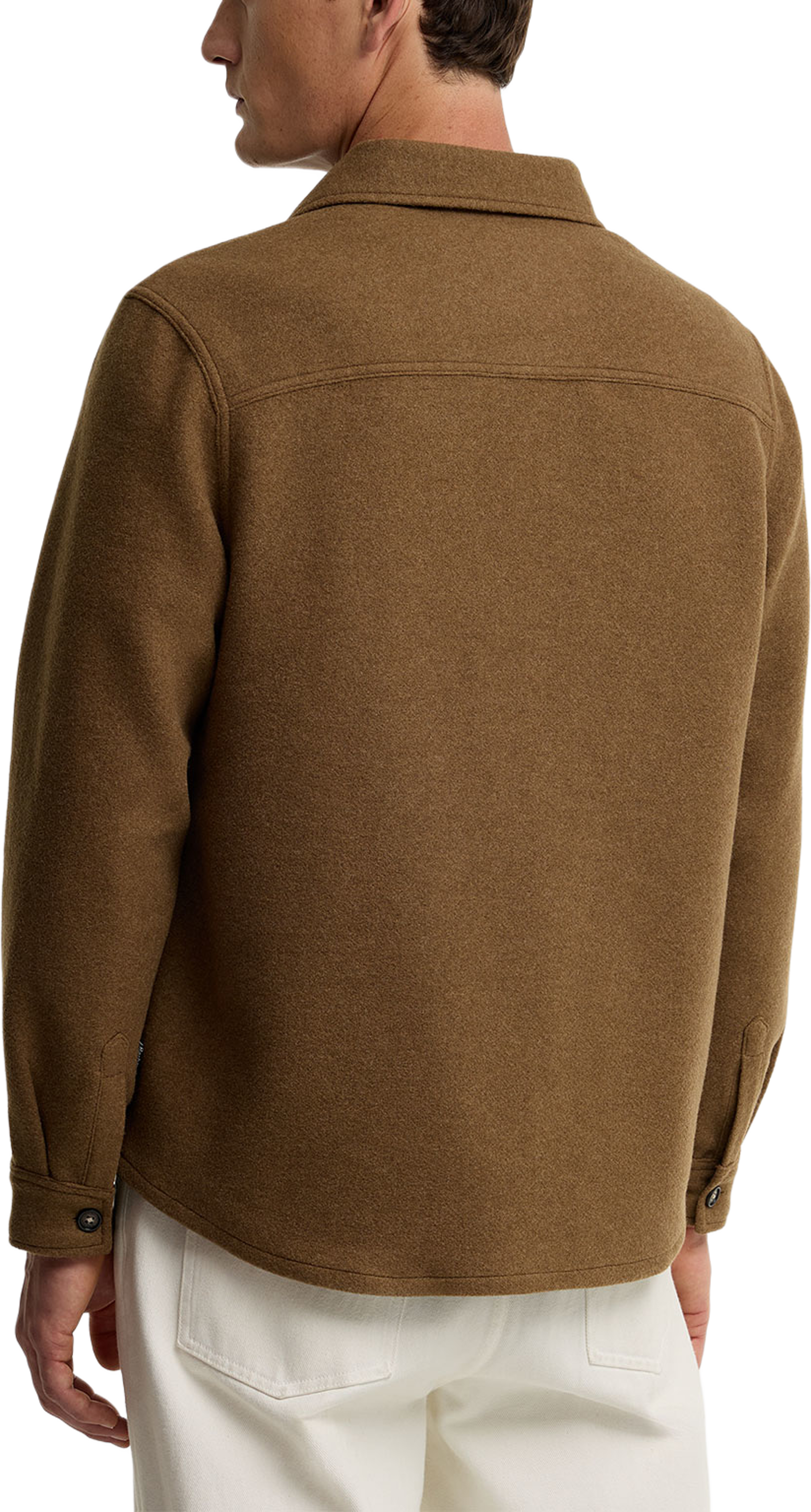 Barbour Marltown Tailored Wool Blend Overshirt, från Barbour, i färgen Sandstone. Klicka för att öppna bilden i stort format