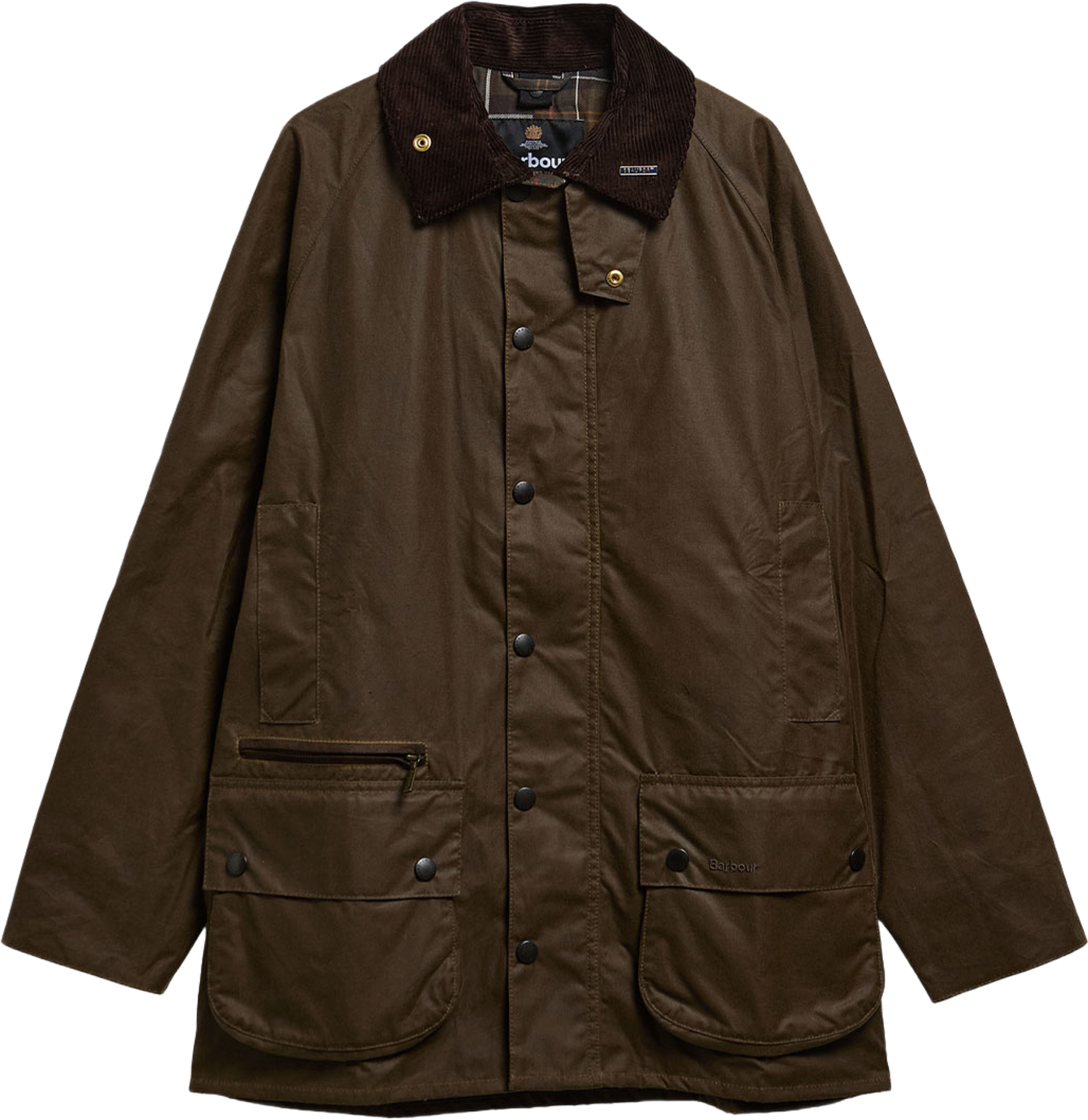 Barbour Icons Beaufort Wax Jacket, från Barbour, i färgen Beech. Klicka för att öppna bilden i stort format