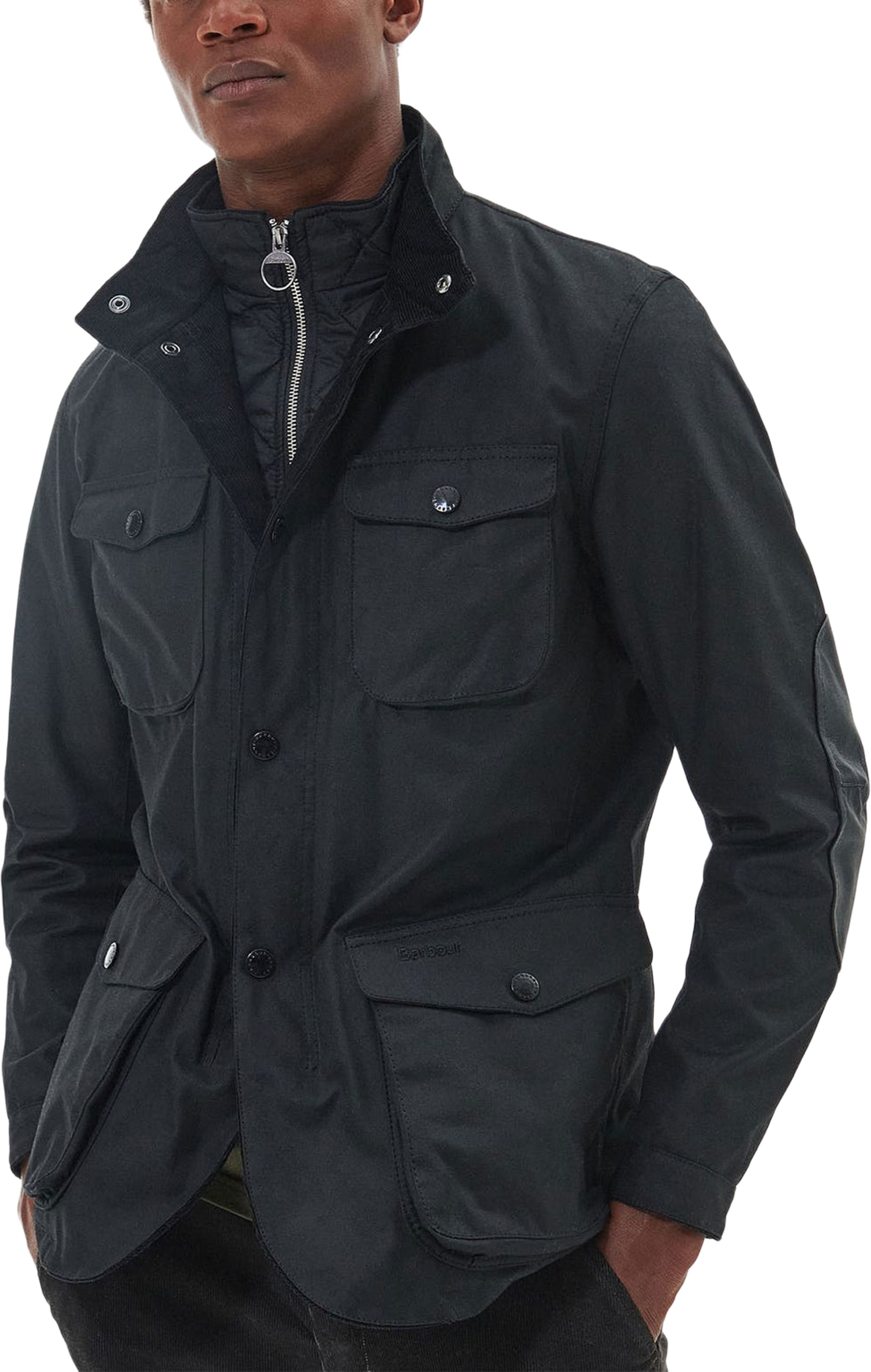 Barbour Ogston Wax Jacket, från Barbour, i färgen Black/Classic. Klicka för att öppna bilden i stort format