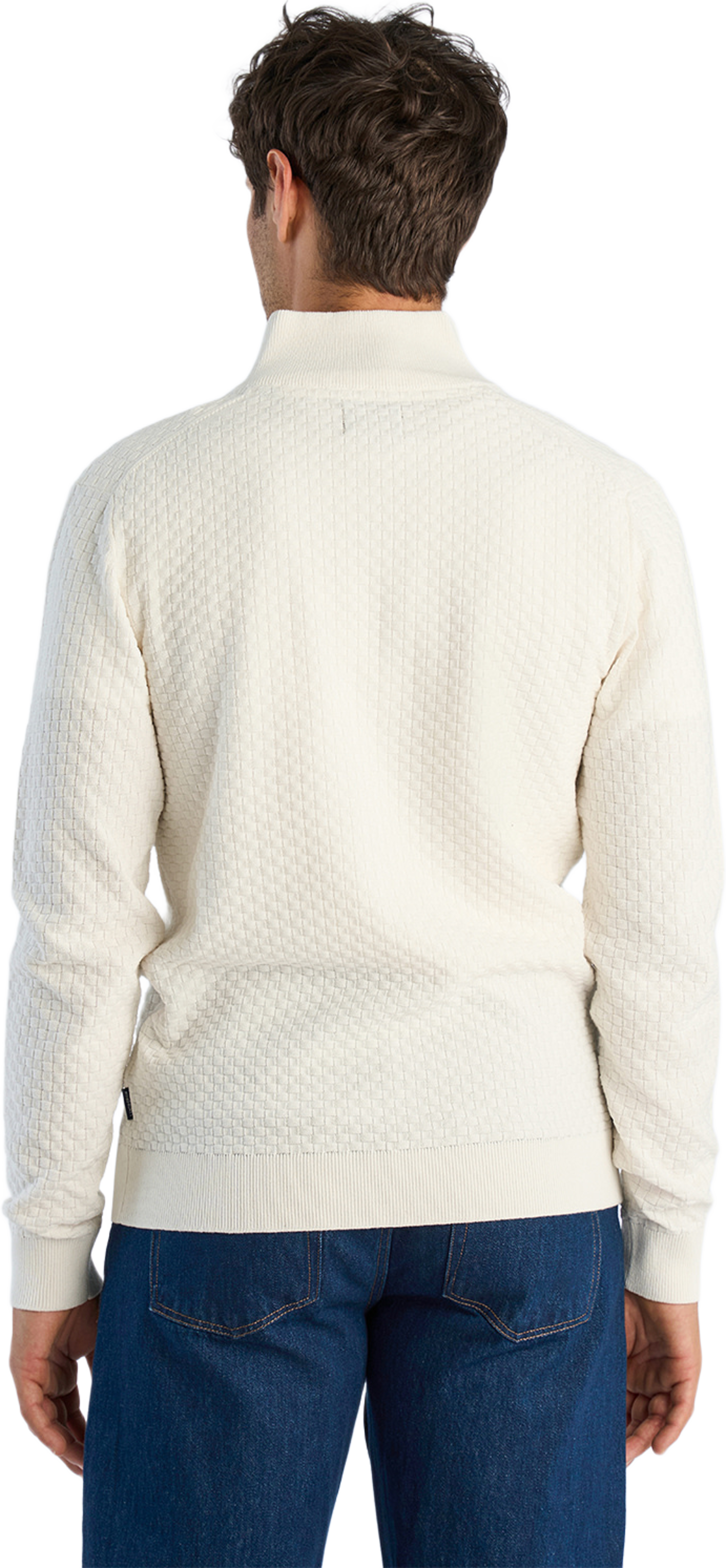 Cardigan, från Lindbergh, i färgen Off White. Klicka för att öppna bilden i stort format