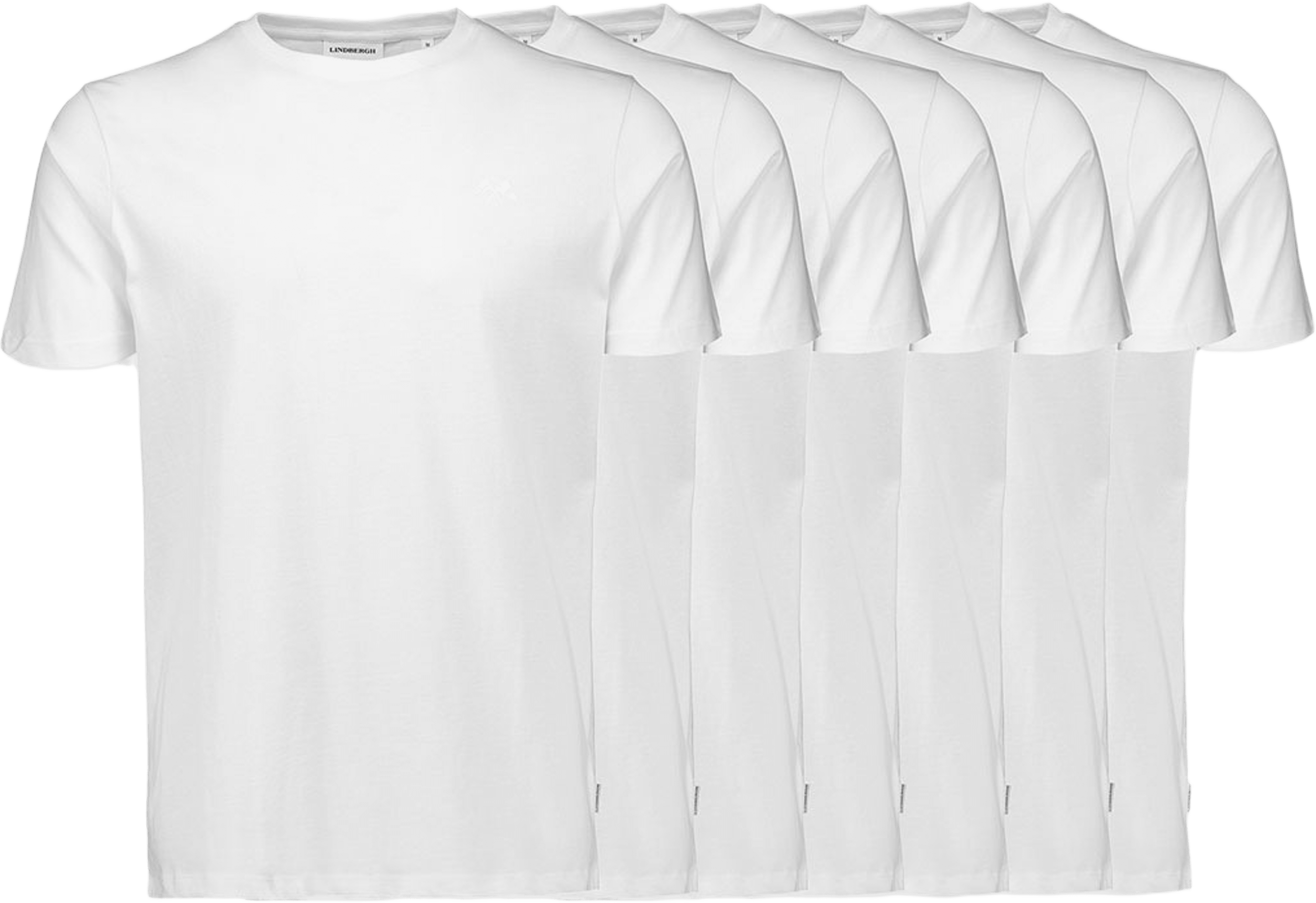 7-pack logo tee S/S, från Lindbergh, i färgen White. Klicka för att öppna bilden i stort format