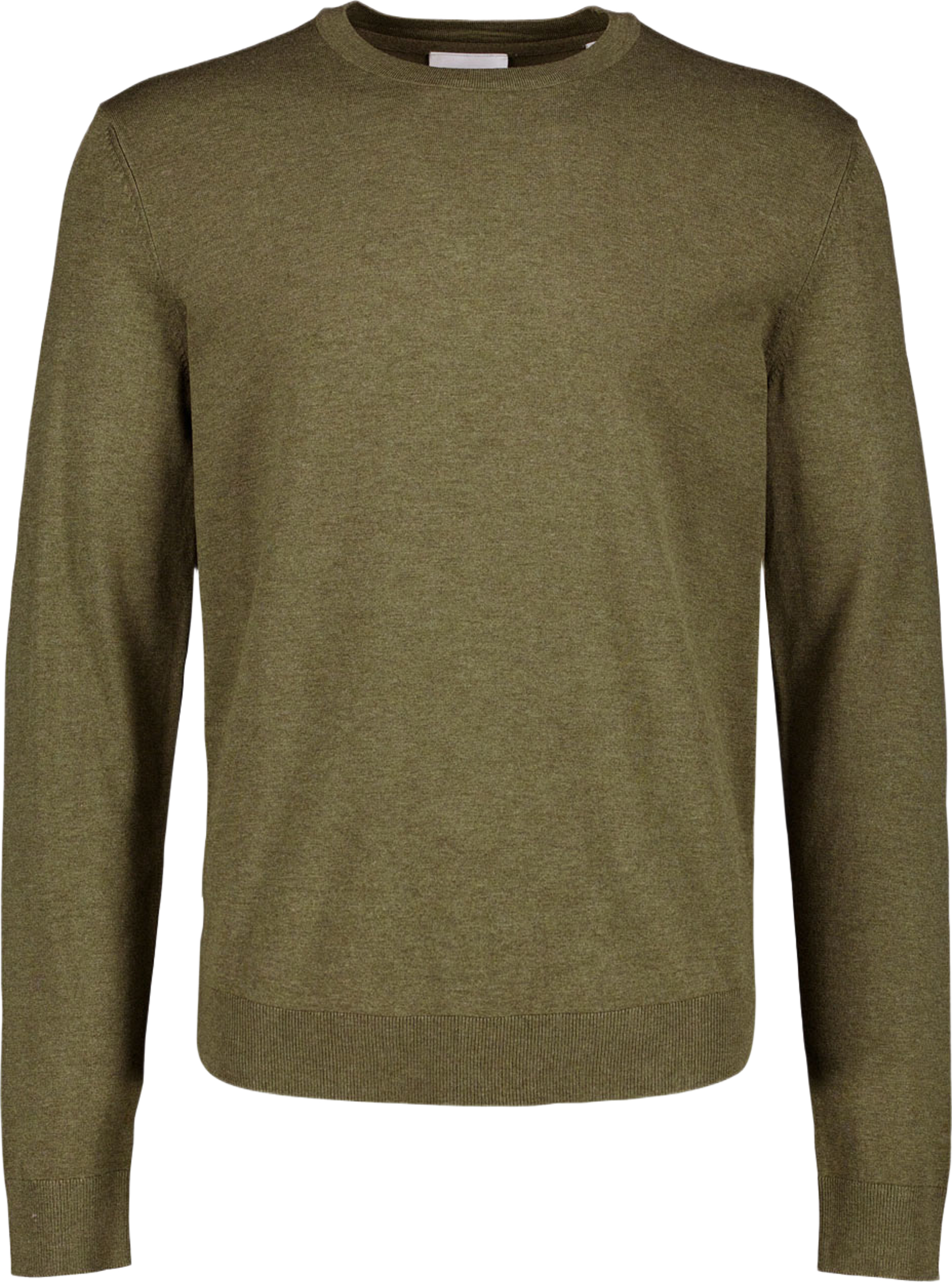 Soft viscose blend o-neck knit, från Lindbergh, i färgen Army Mel. Klicka för att öppna bilden i stort format