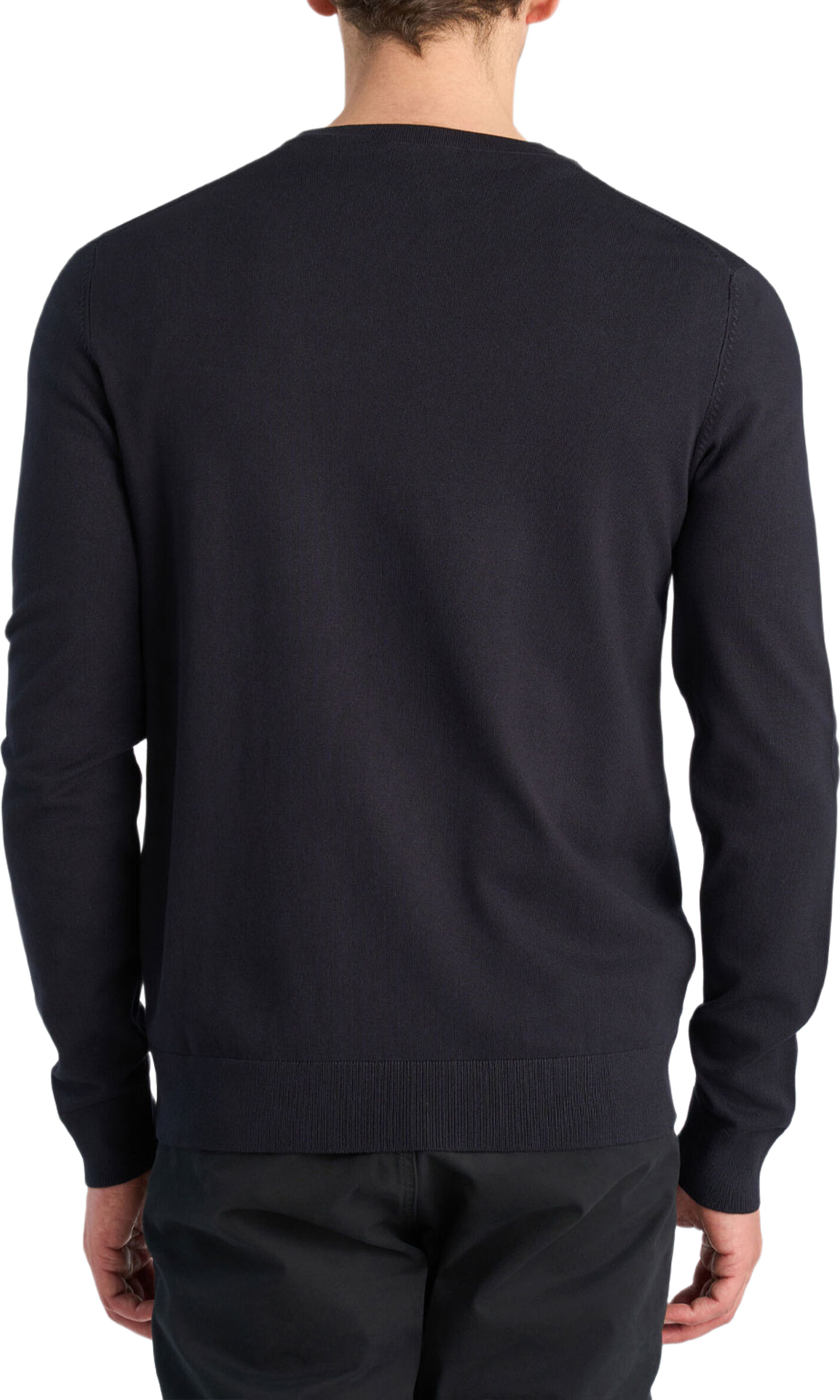 Soft viscose blend o-neck knit, från Lindbergh, i färgen Navy Blue. Klicka för att öppna bilden i stort format