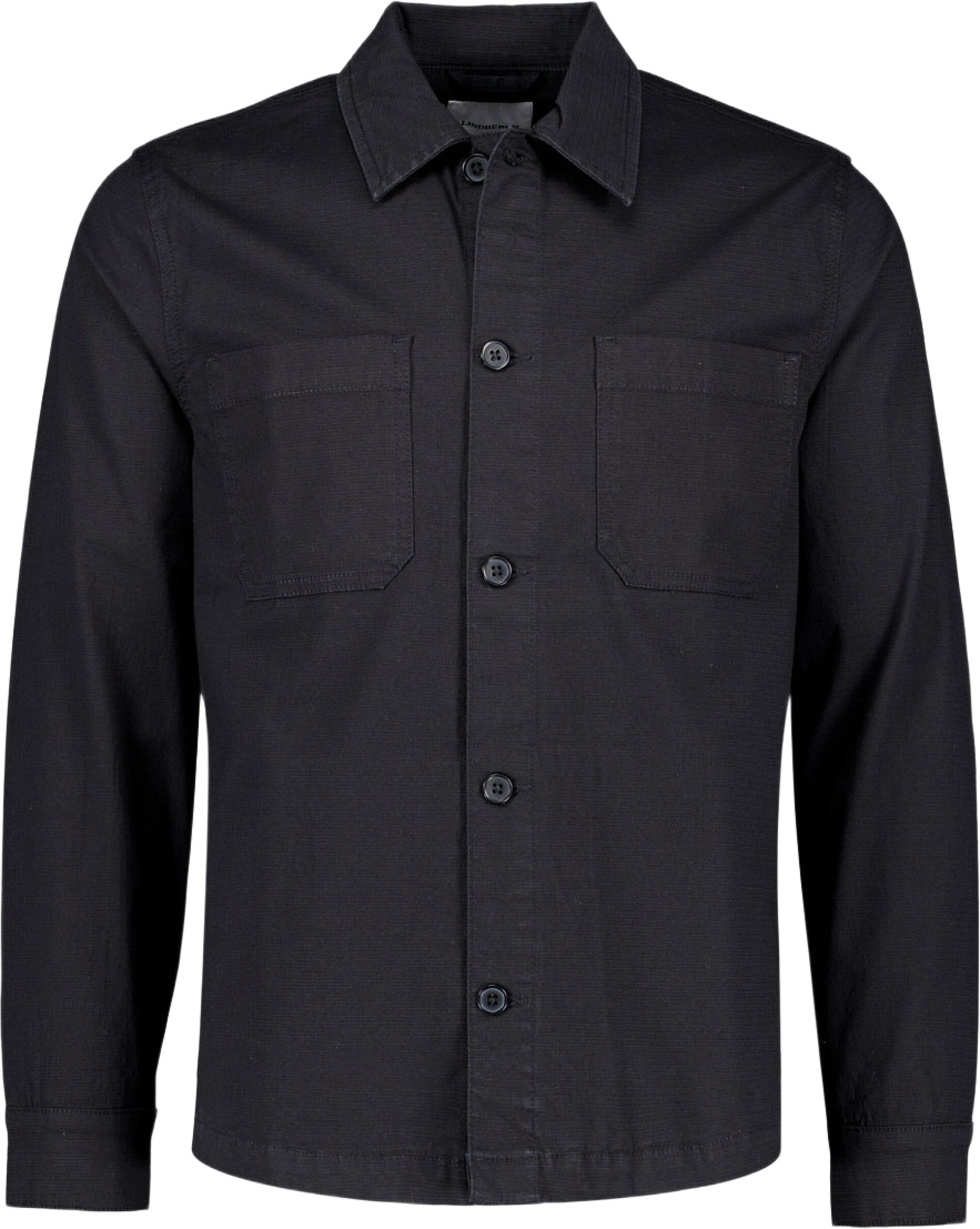 Rip stop overshirt, från Lindbergh, i färgen Black. Klicka för att öppna bilden i stort format
