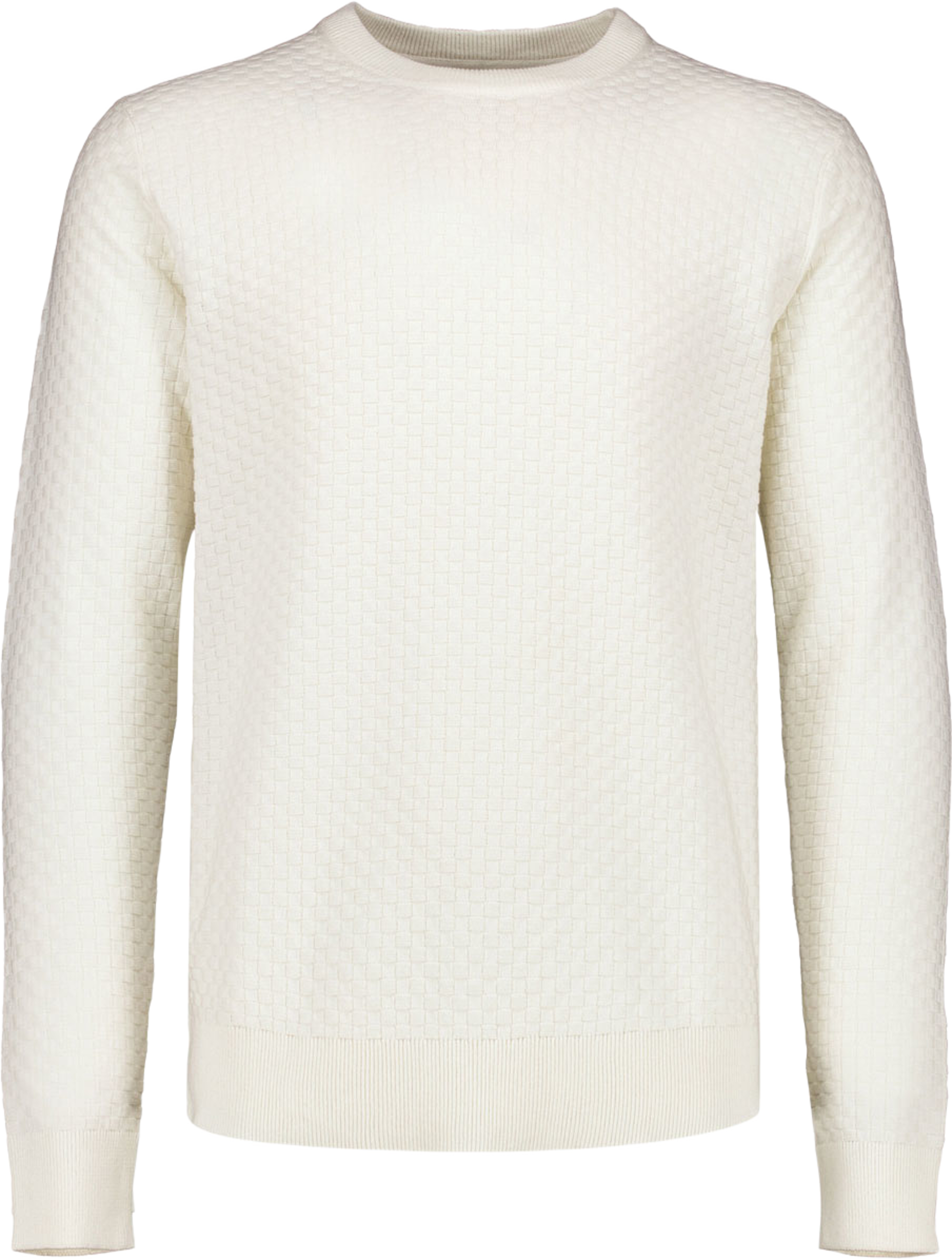 Structure o-neck knit L/S, från Lindbergh, i färgen Off White. Klicka för att öppna bilden i stort format