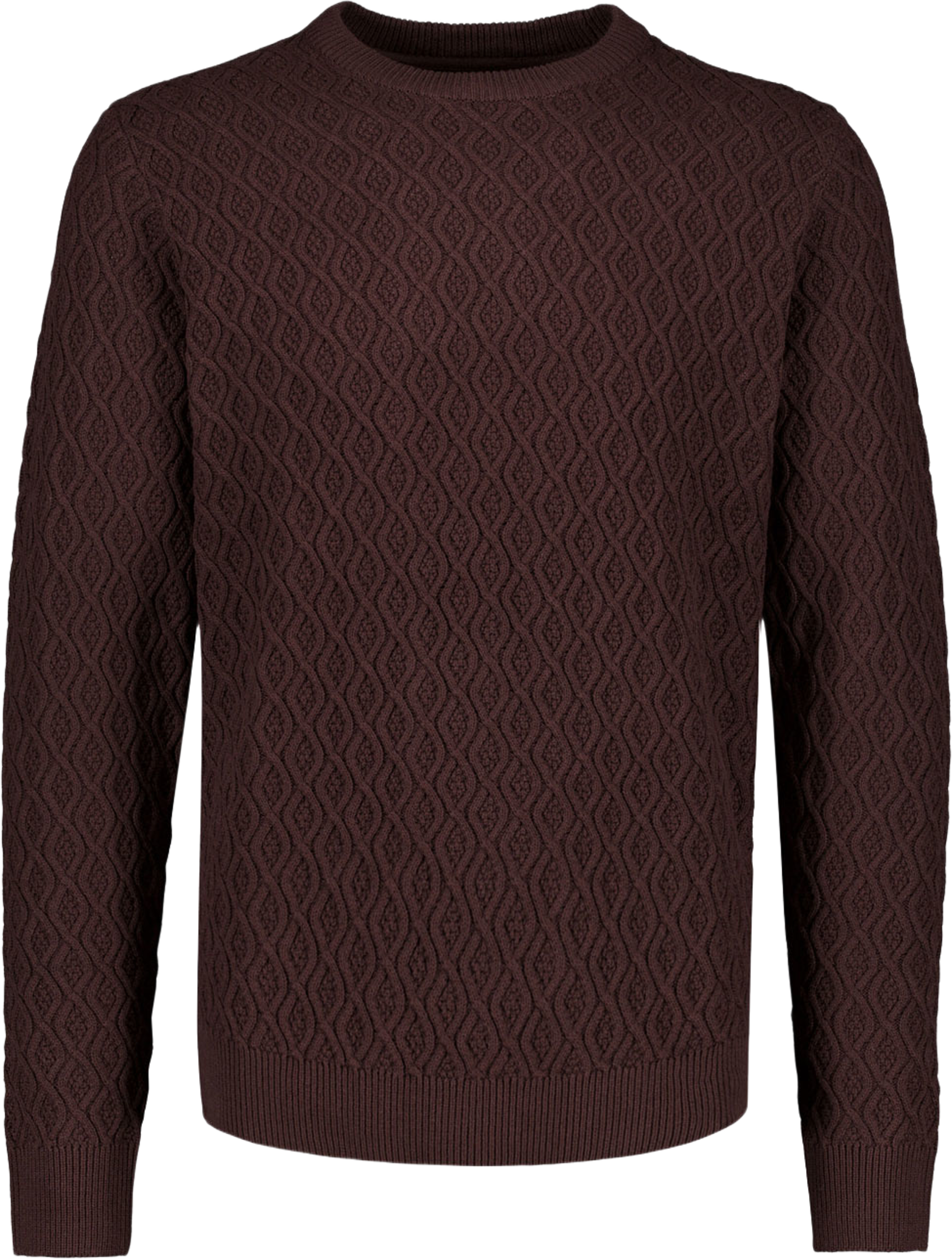 Lindbergh Recycle structure knit jumper Knit, från Lindbergh, i färgen Brown. Klicka för att öppna bilden i stort format