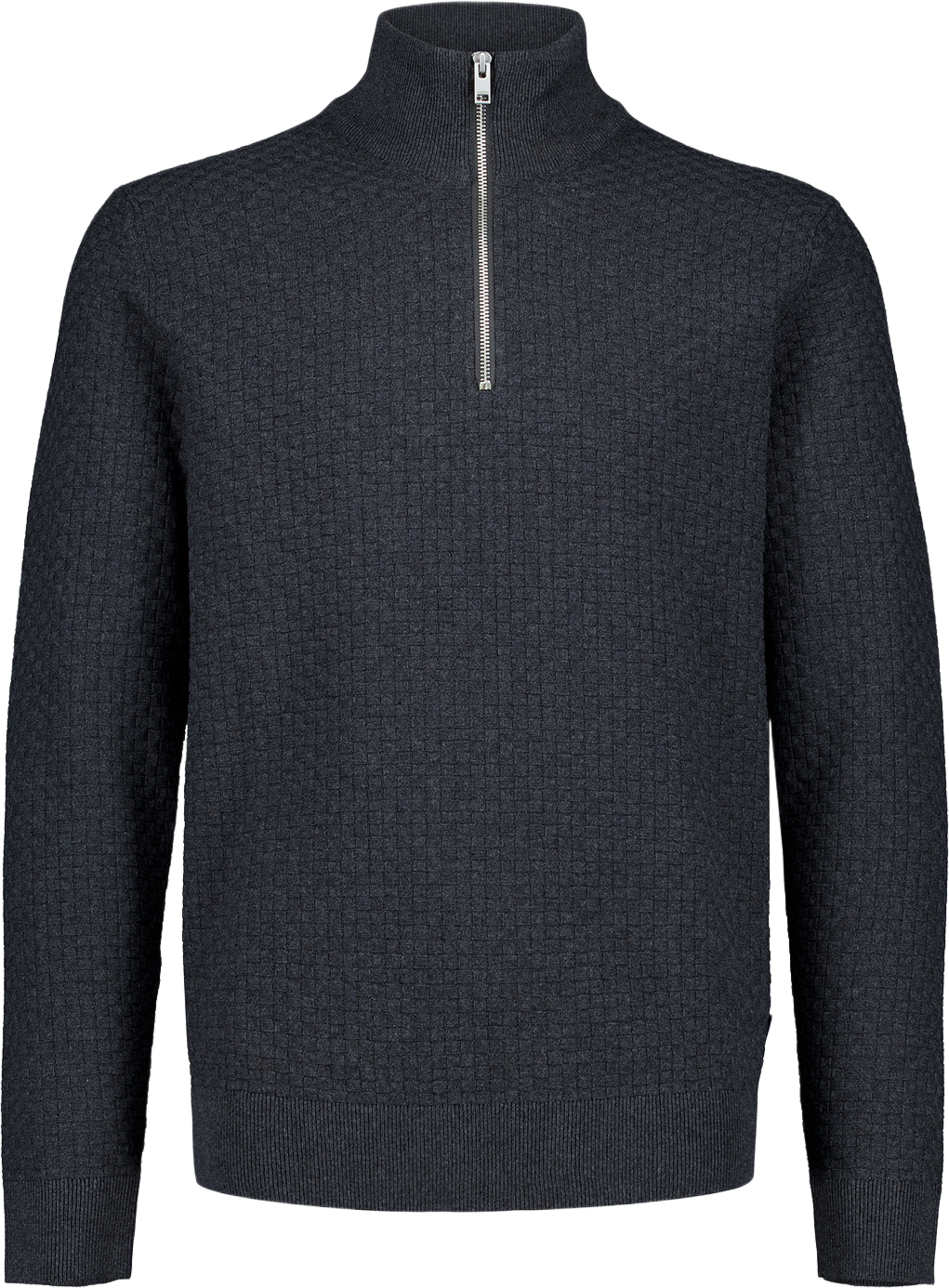 Structure half zip, från Lindbergh, i färgen Charcoal. Klicka för att öppna bilden i stort format