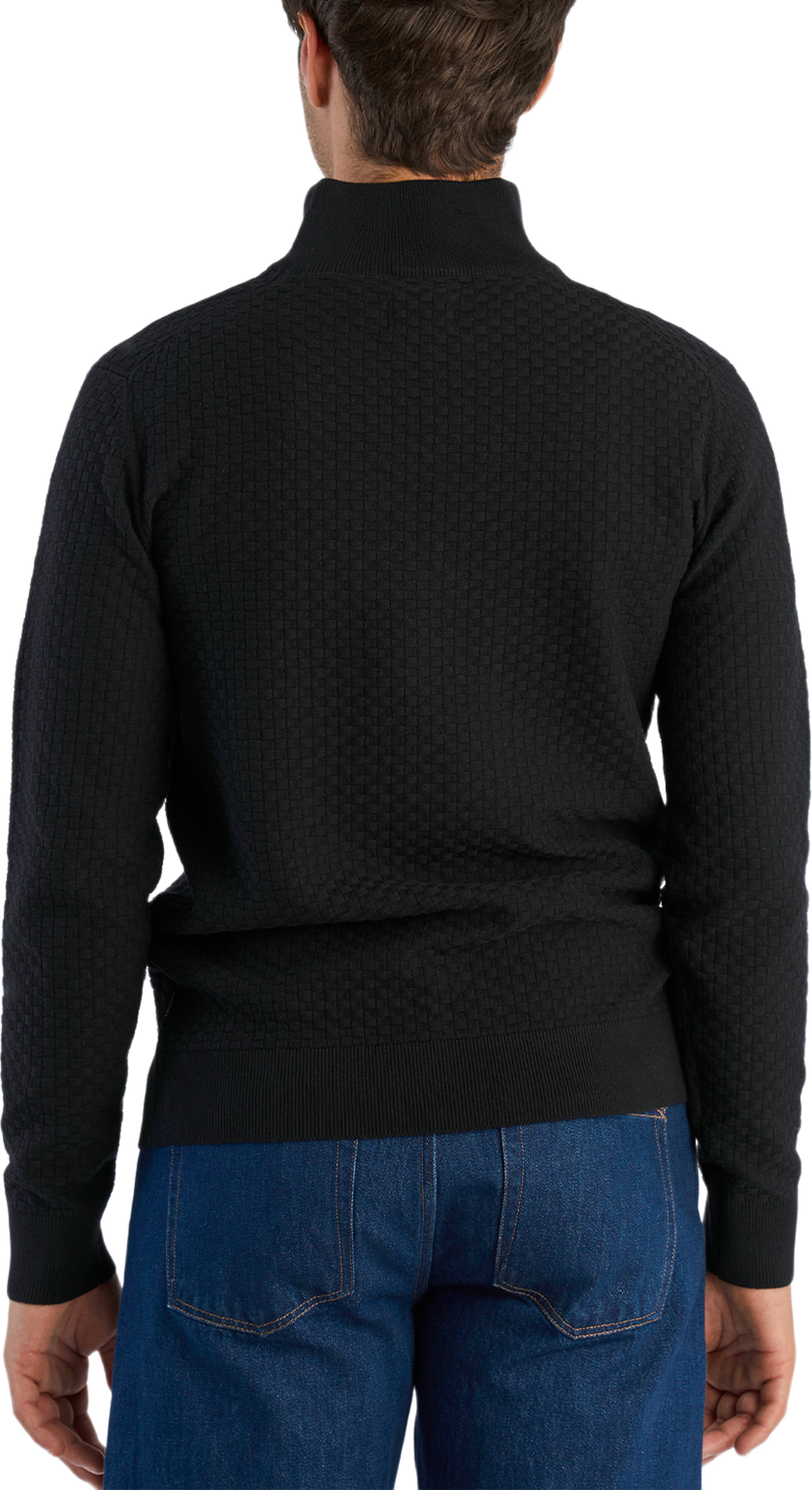 Structure half zip, från Lindbergh, i färgen Black. Klicka för att öppna bilden i stort format