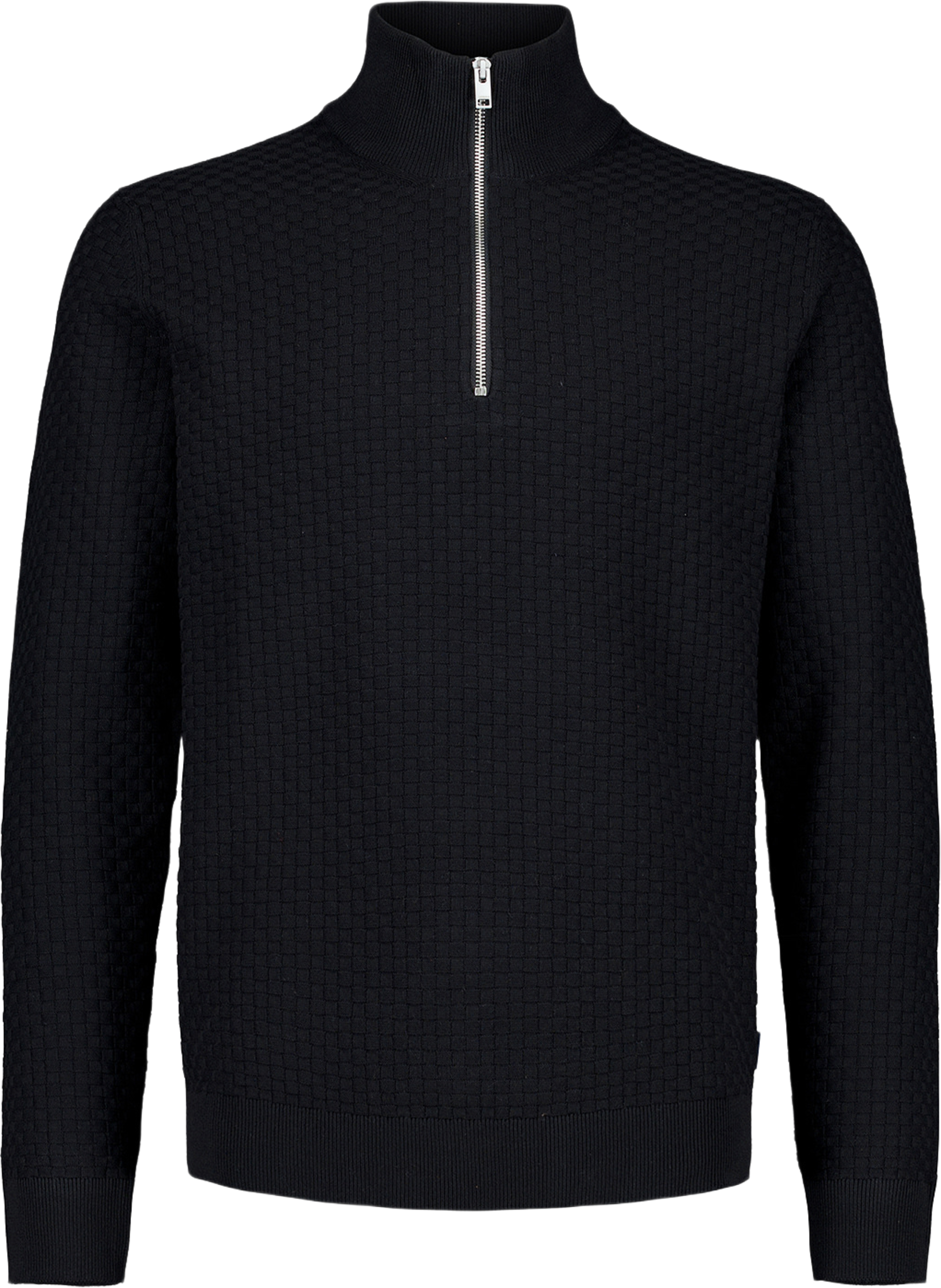 Structure half zip, från Lindbergh, i färgen Black. Klicka för att öppna bilden i stort format