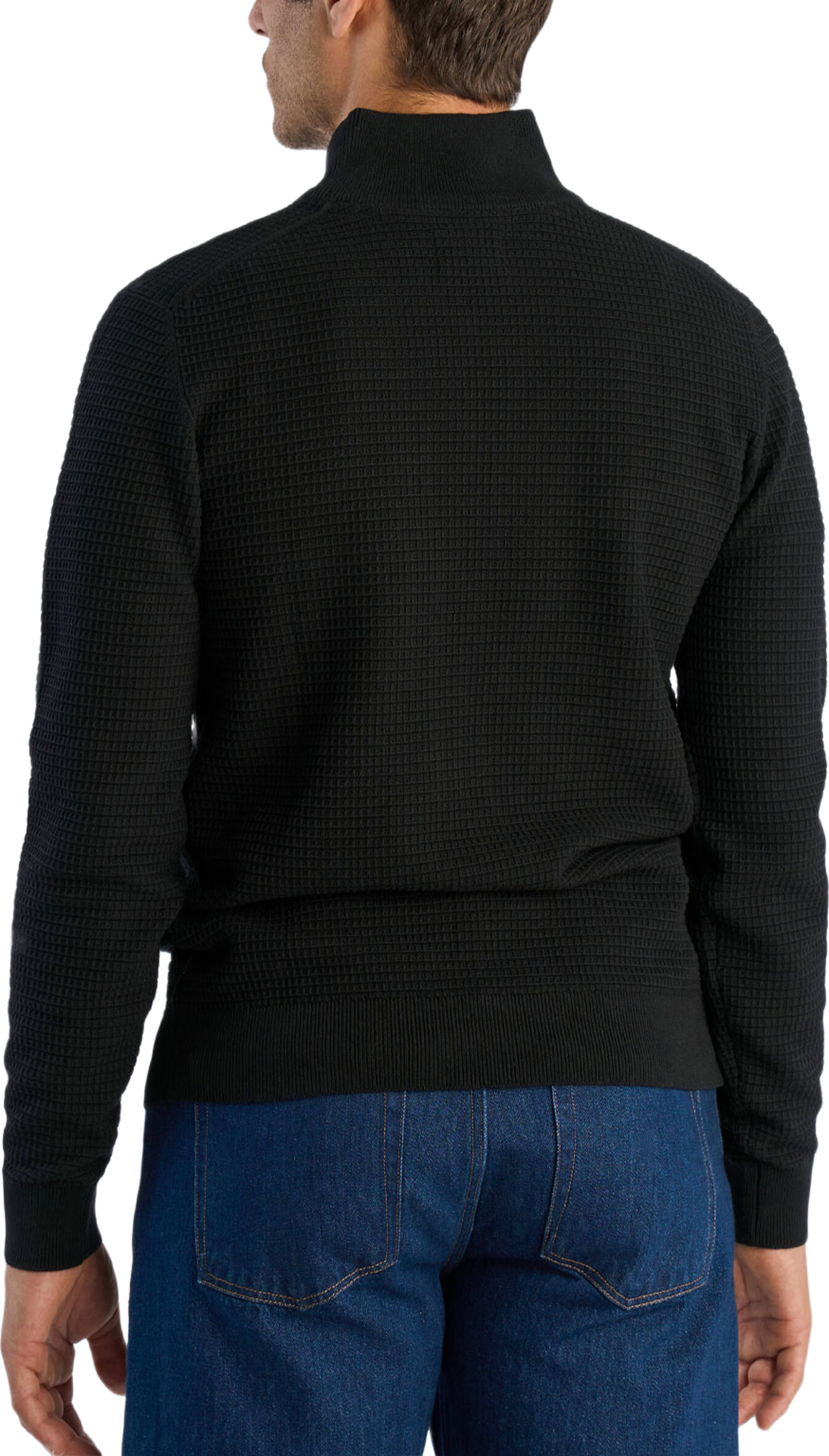 Structure half zip, från Lindbergh, i färgen Black. Klicka för att öppna bilden i stort format