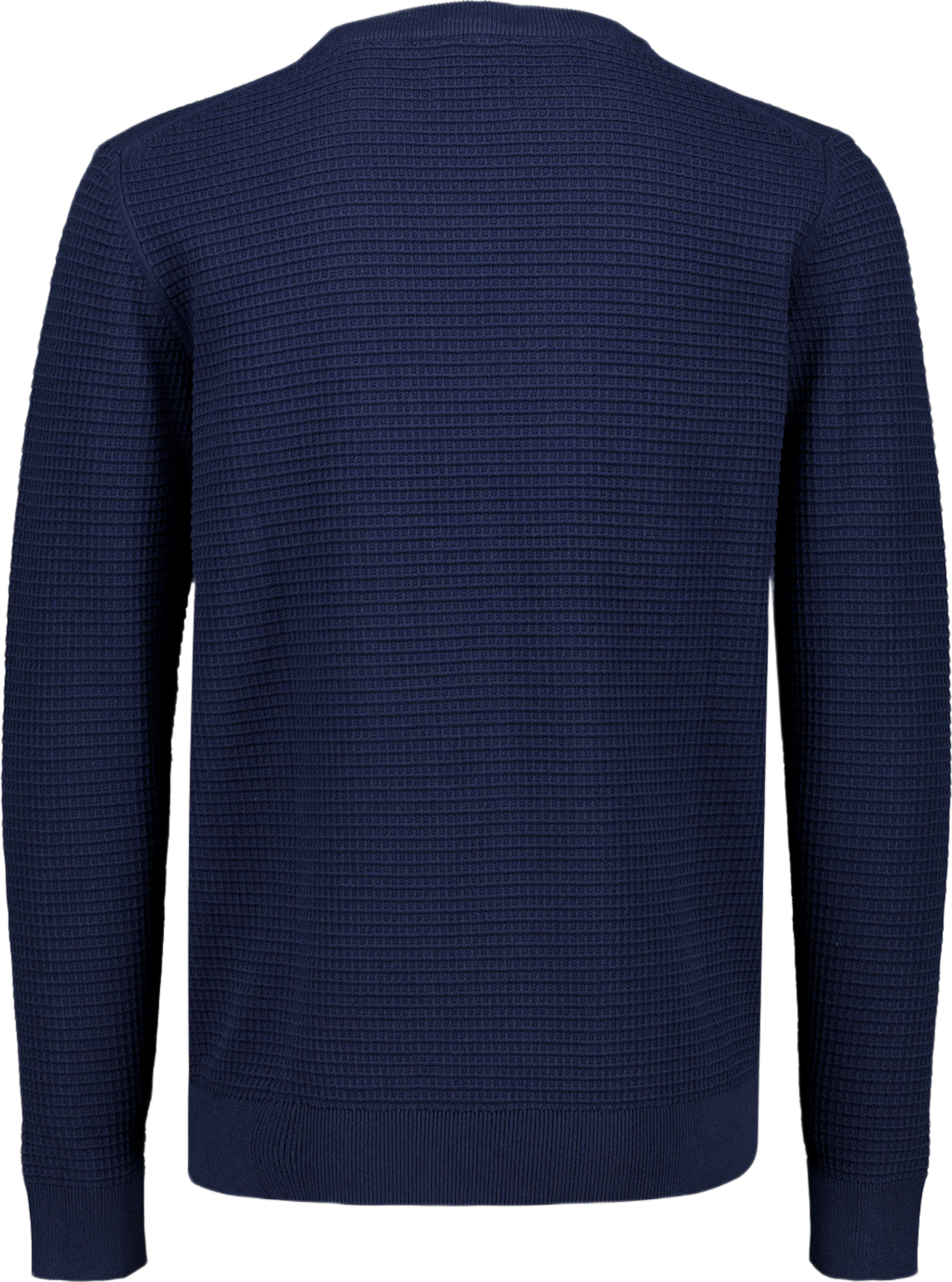 Structure O-neck L/S Knit, från Lindbergh, i färgen Navy. Klicka för att öppna bilden i stort format