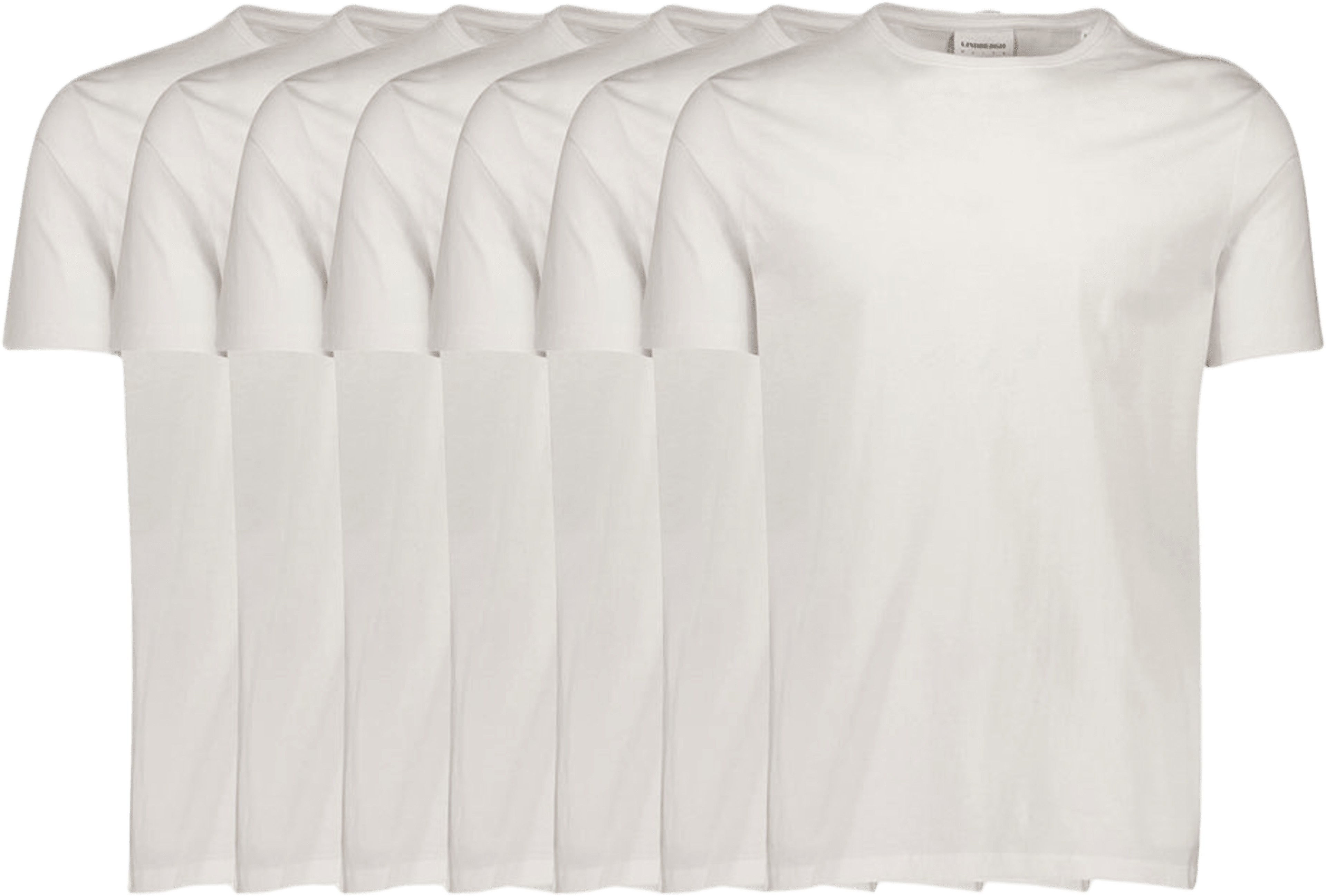 Basic o-neck tee S/S 7 pack, från Lindbergh, i färgen White. Klicka för att öppna bilden i stort format