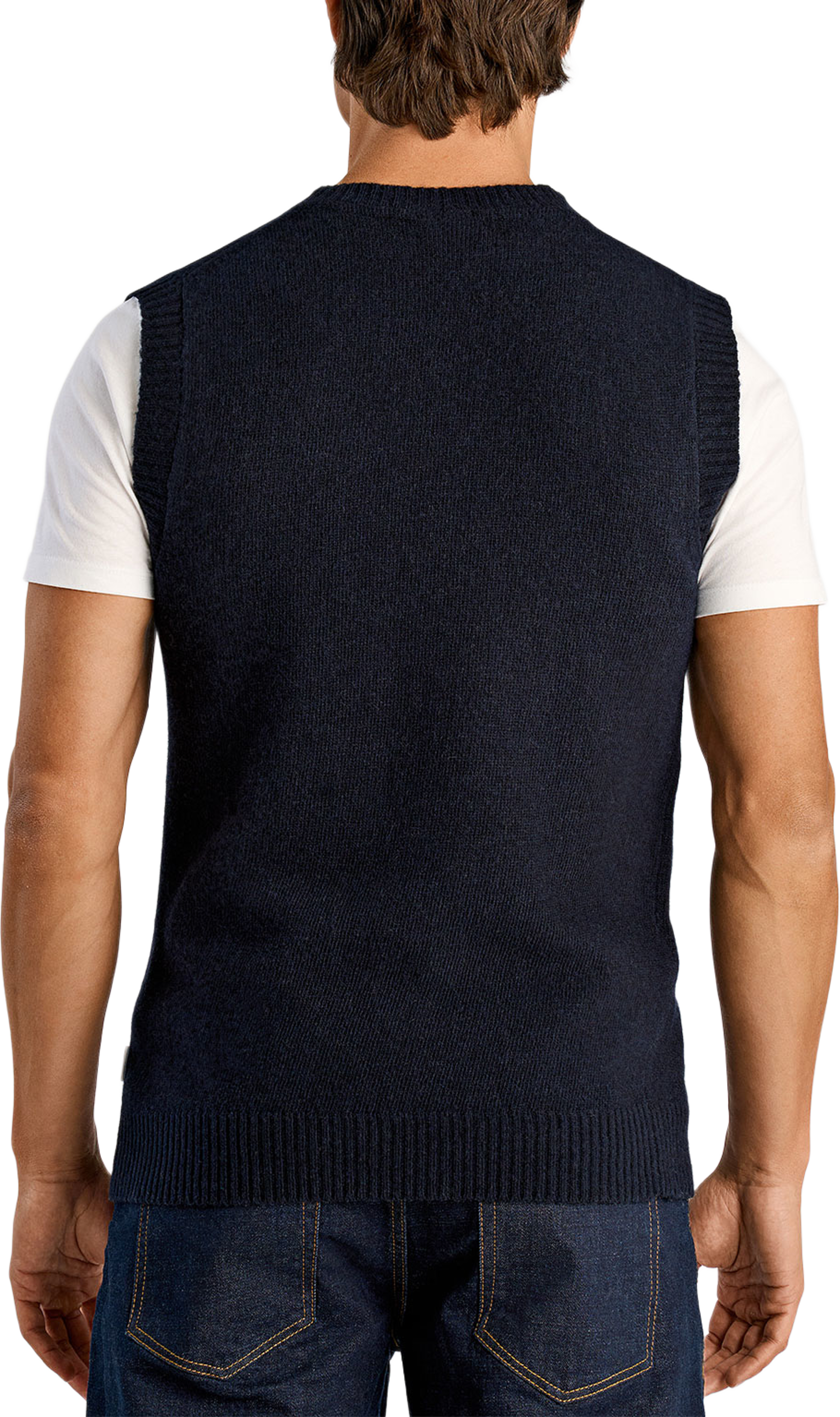 Lindbergh Lambswool v-neck slipover Knit, från Lindbergh, i färgen Navy. Klicka för att öppna bilden i stort format