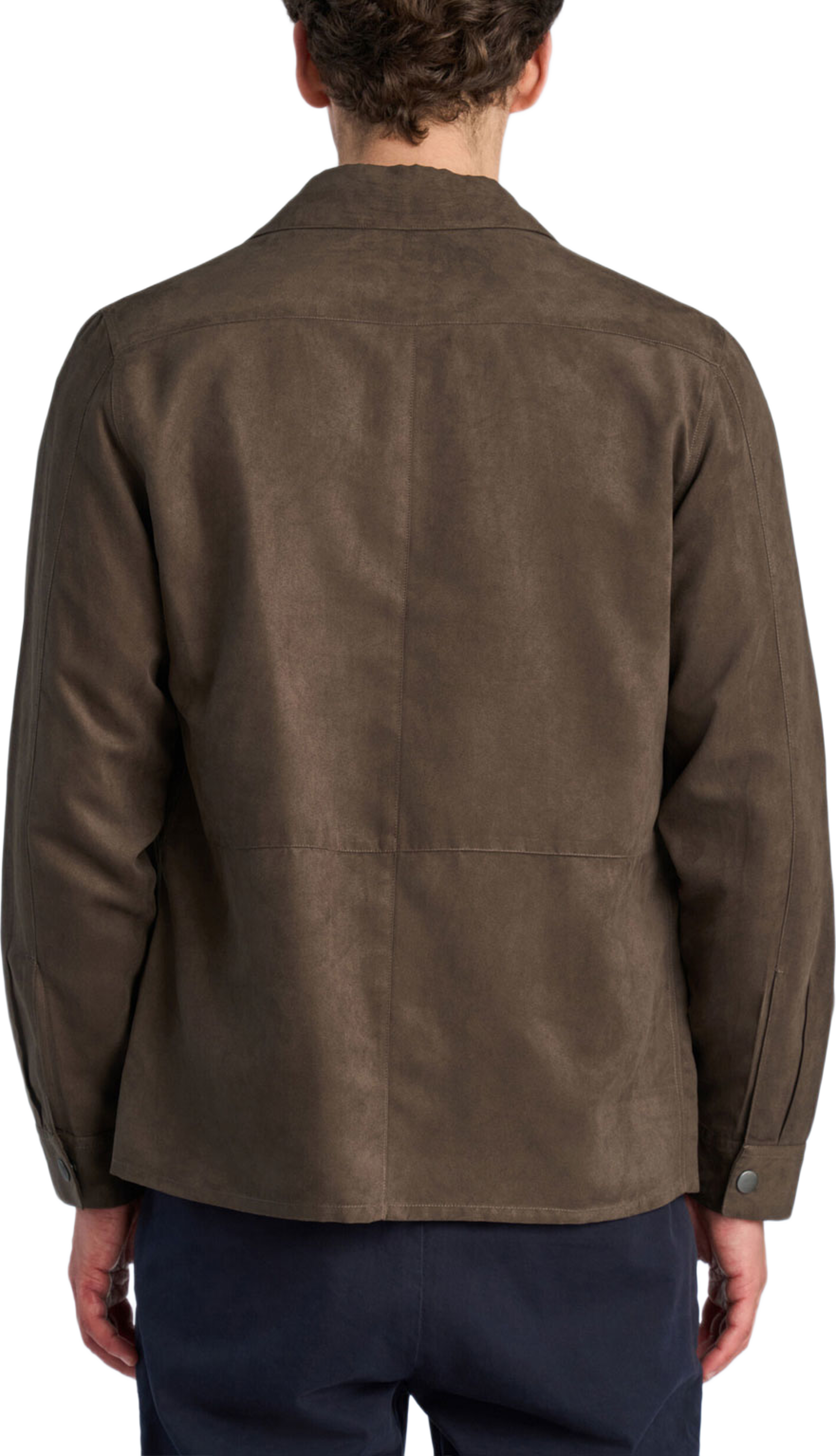 Micro suede overshirt, från Lindbergh, i färgen Brown. Klicka för att öppna bilden i stort format