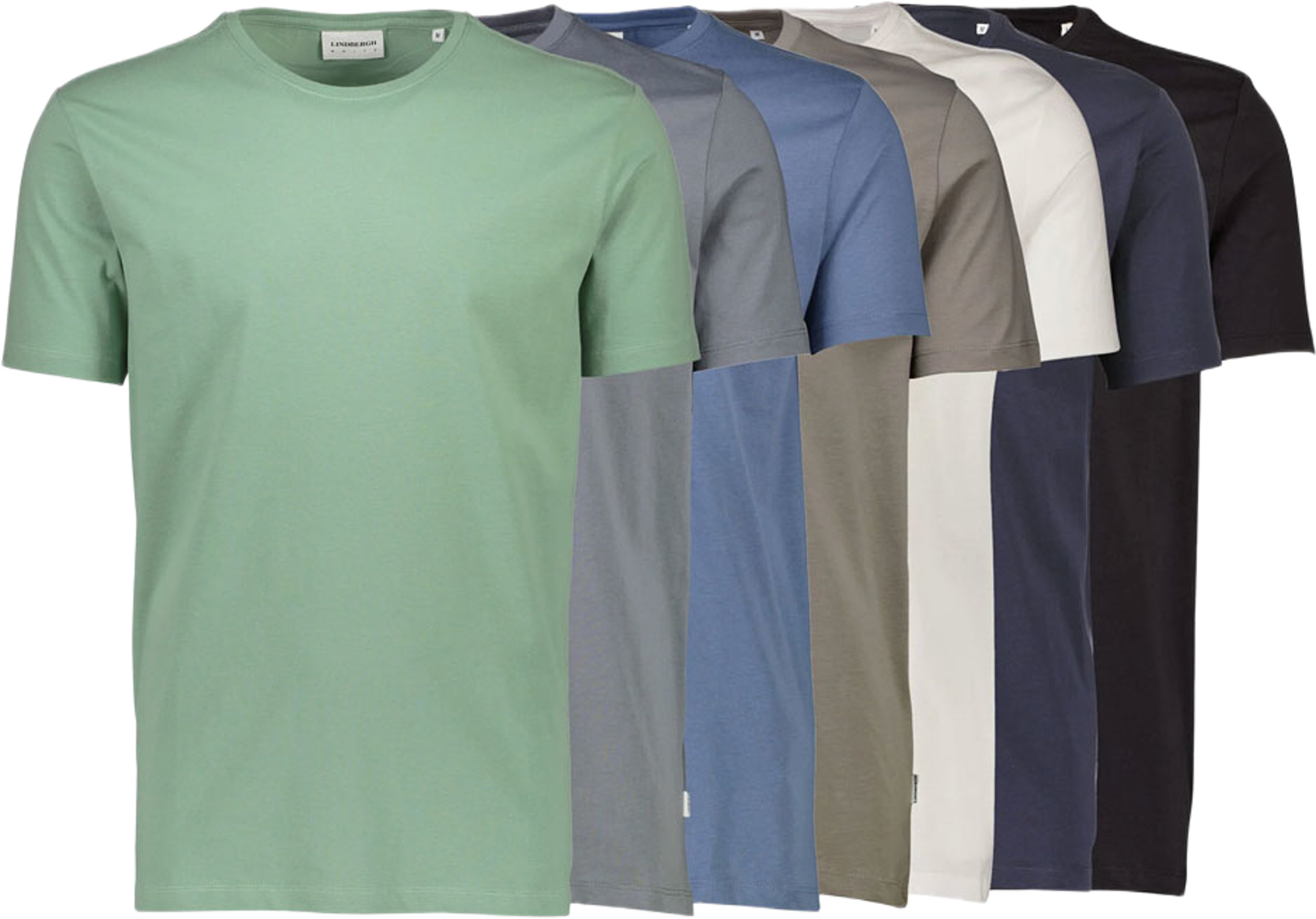 Basic o-neck tee S/S 7 pack, från Lindbergh, i färgen Multi 426. Klicka för att öppna bilden i stort format