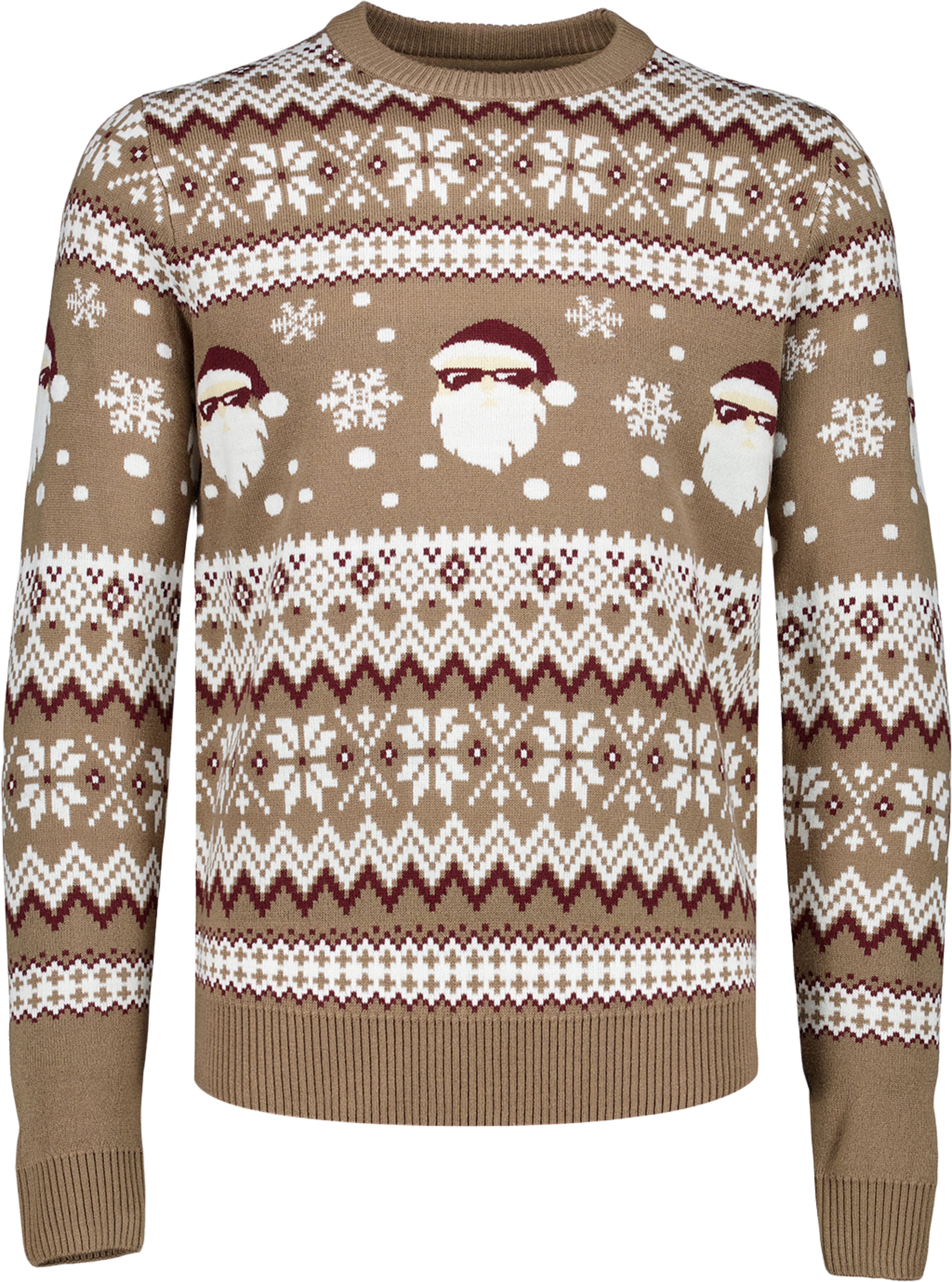 Santa sweater Knit, från Lindbergh, i färgen Brown. Klicka för att öppna bilden i stort format
